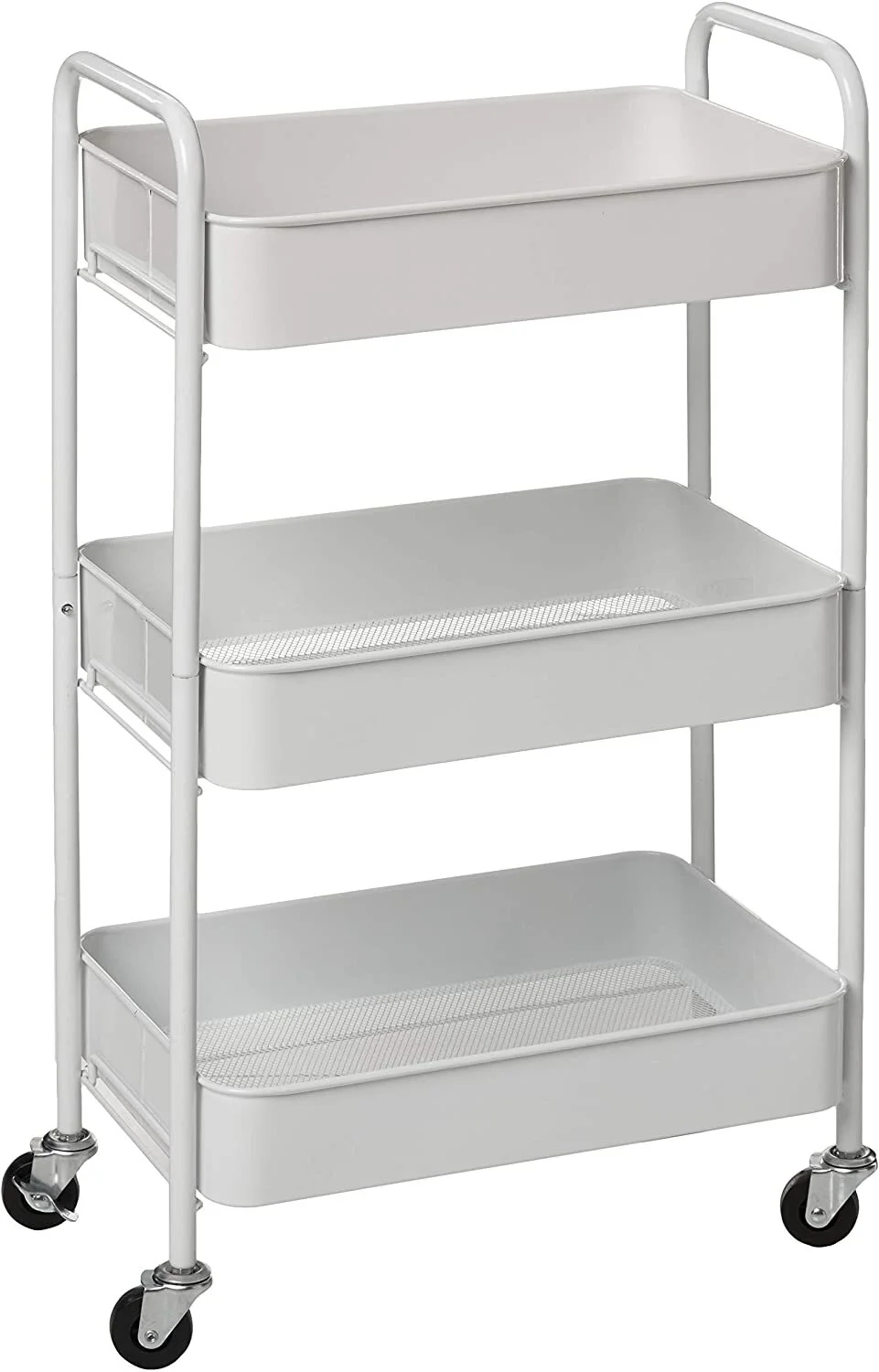 3-Tier Rolling Metal Cart