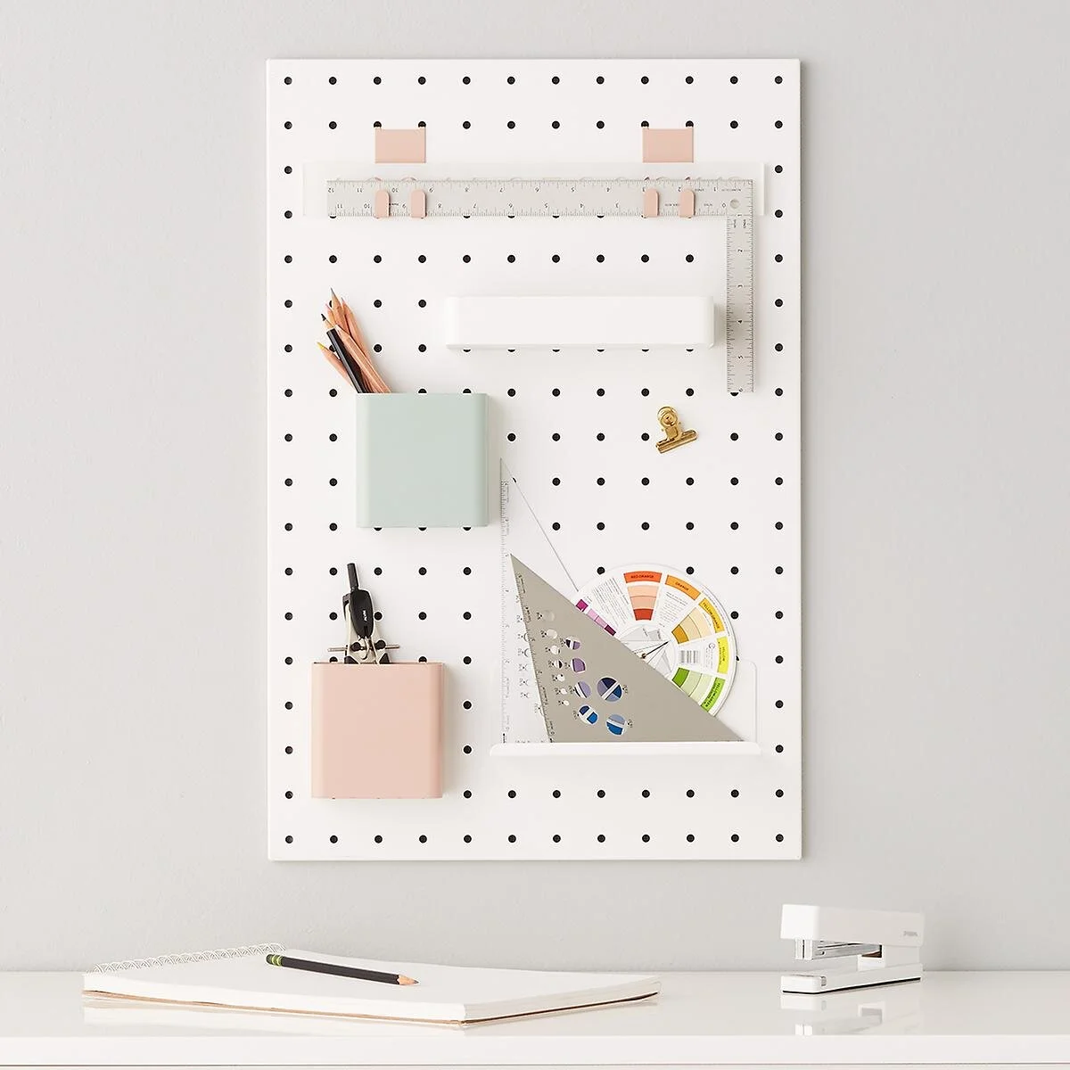 White Metal Pegboard