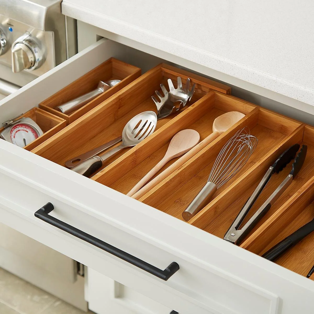 Bamboo Drawer Organizer Set