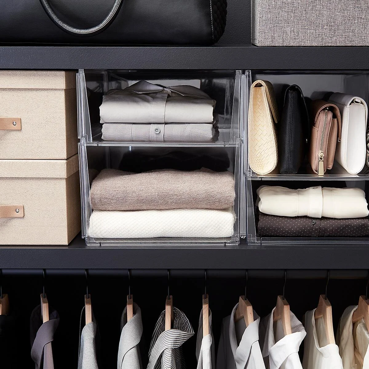 Stackable Shirt & Sweater Bins