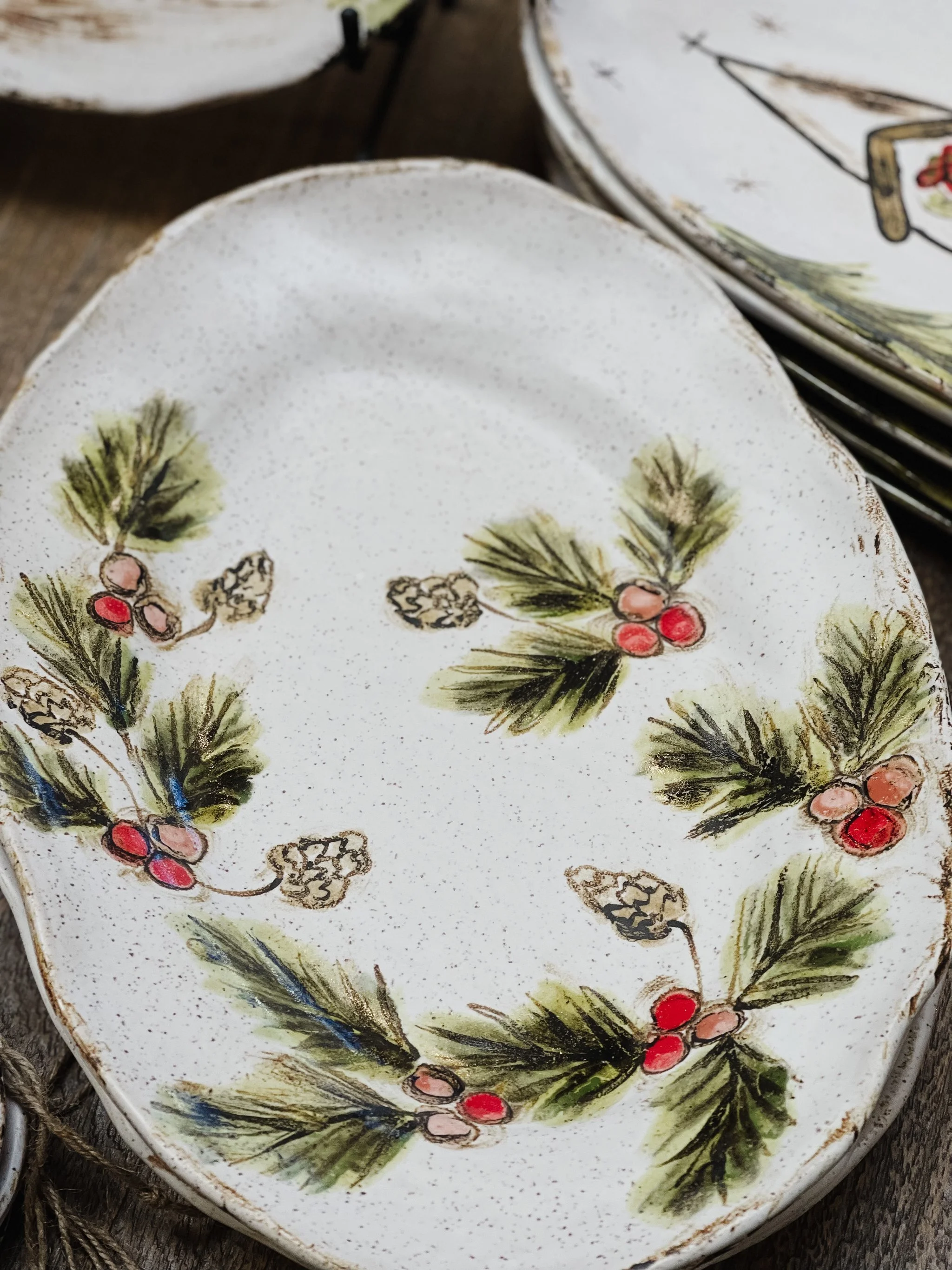 Etta B Greenery Platter