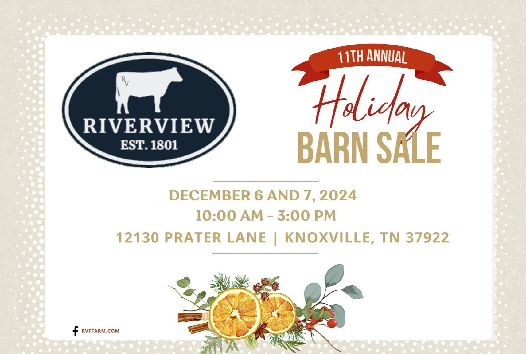 Riverview Holiday Barn Sale