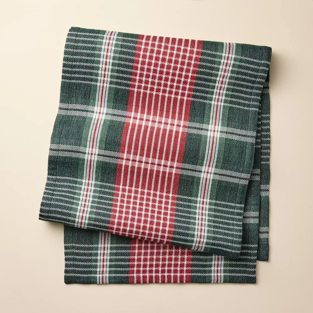 Plaid Table Runner by Hearth &amp; Hand