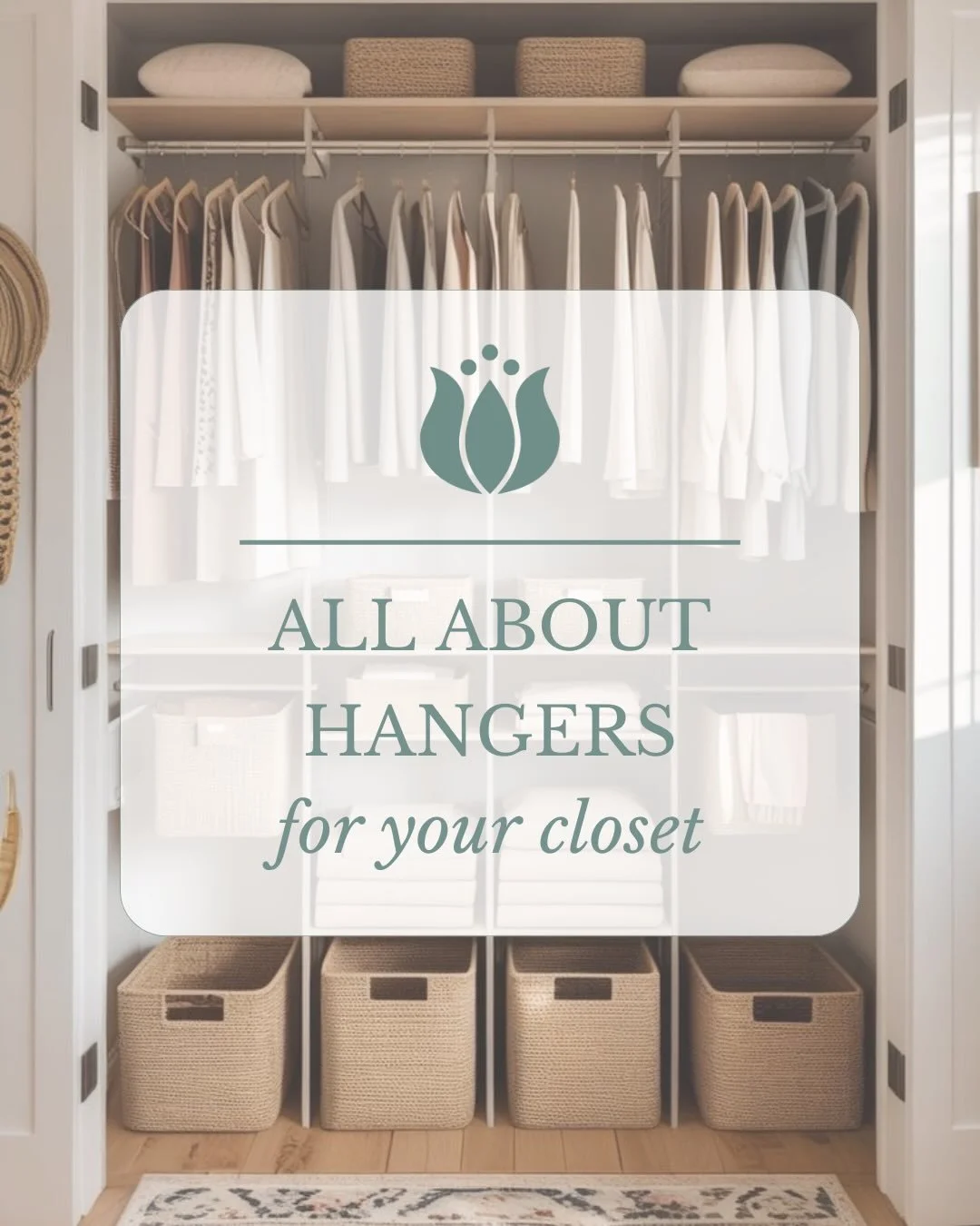 The best hanger is the one that supports your clothes + your routine!
#helpyoudwell #closet #homeorganization