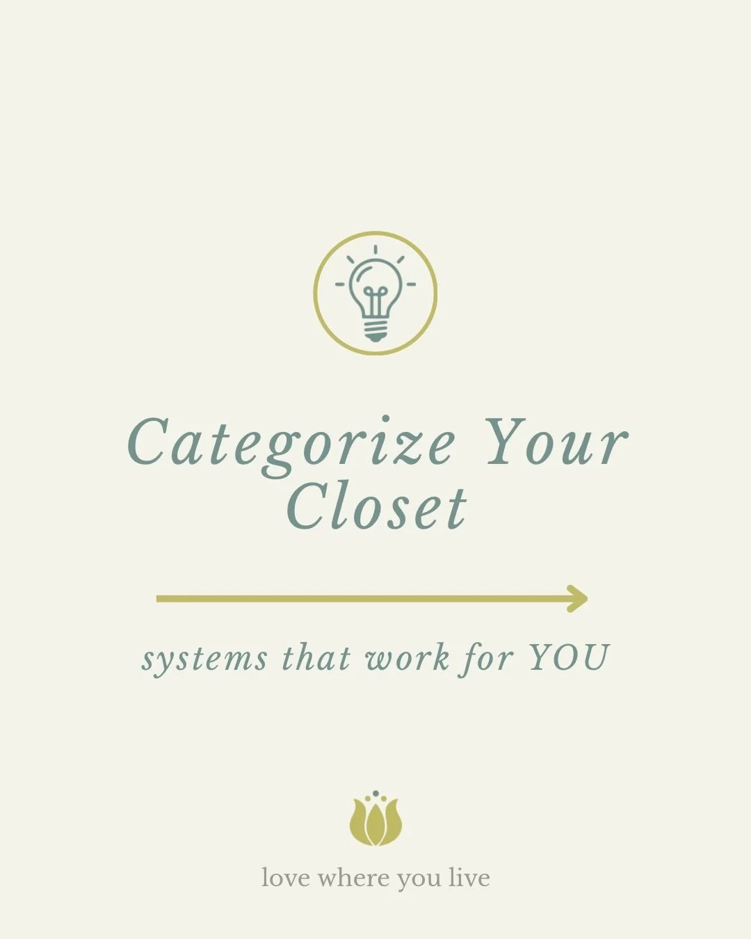 Step 3 of a closet cleanout is organizing &mdash; but not in a one-size-fits-all way.

If you&rsquo;re feeling stuck creating a system that actually lasts, we&rsquo;d love to help you build one that works for your real life. Visit our website for mor
