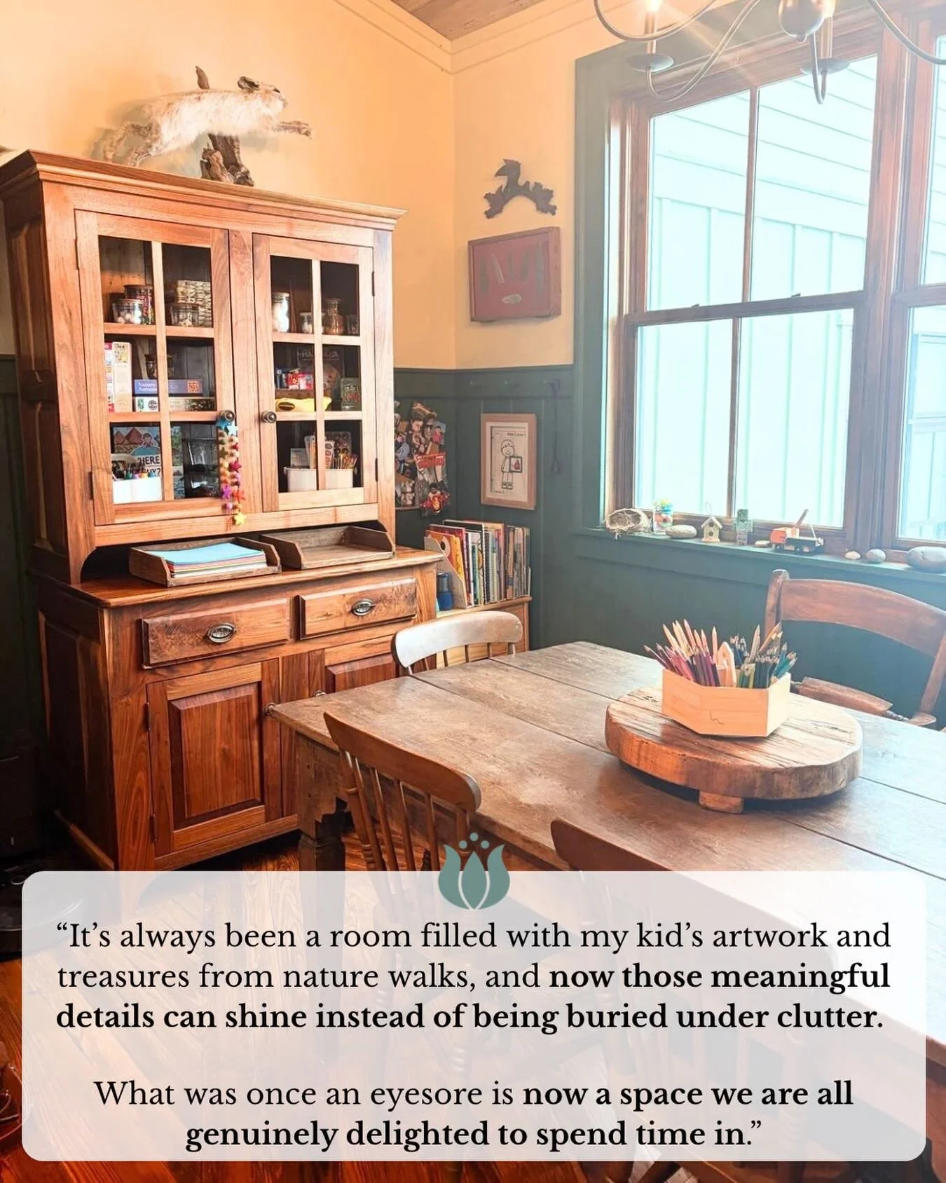 This is why we do what we do. 🤍

Your home should highlight the moments and memories that matter, not hide them. When the clutter clears, the meaningful details get to shine.

#customertestimonial #helpyoudwell #meaningfulhome