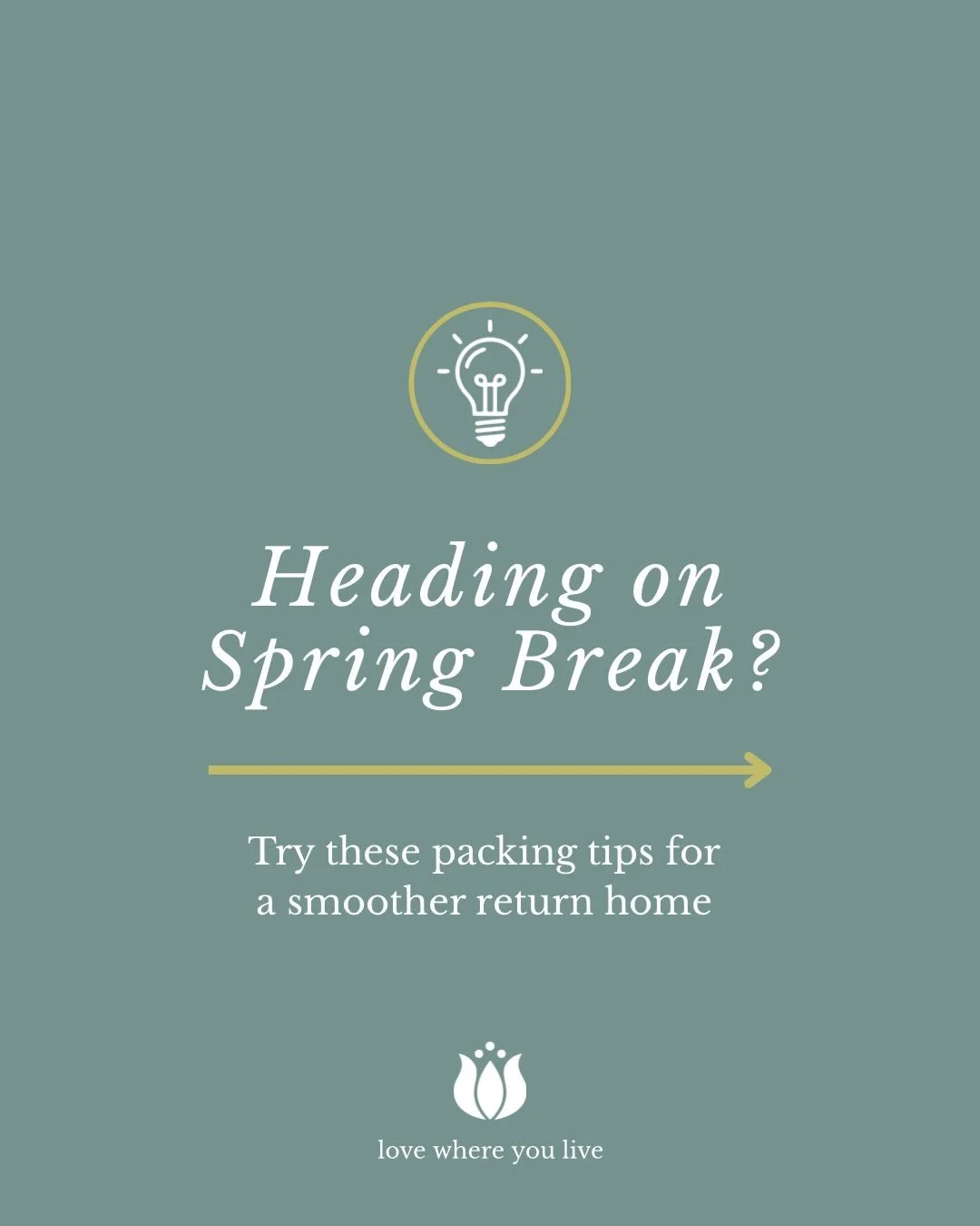 If you are headed out of town for spring break, here are a few easy tips to simplify your unpacking process🤍

#helpyoudwell #packingtips #springbreakpackingtips