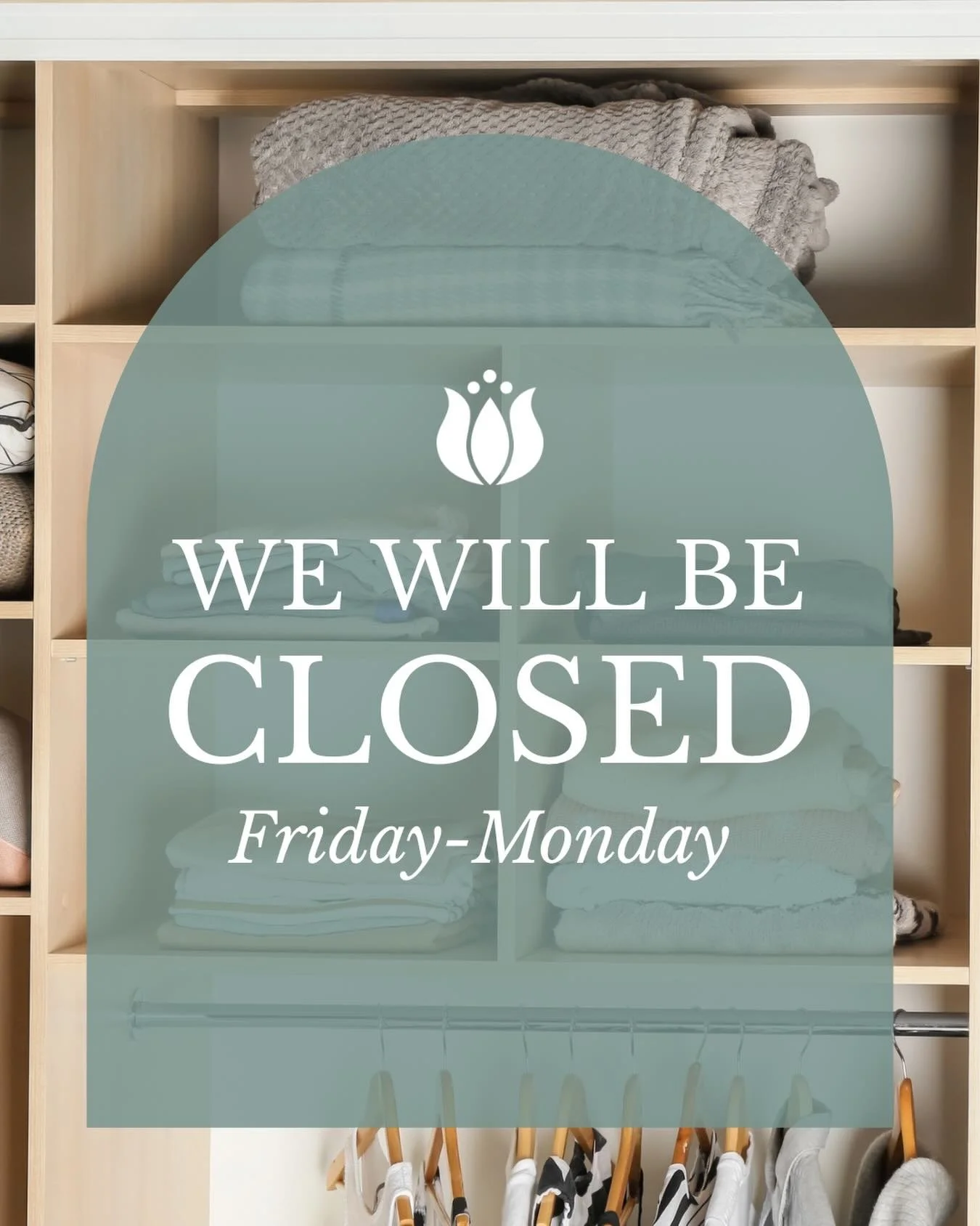 We hope everyone enjoys the long Memorial Day weekend! Our office with be closed Friday, May 22 - Monday, May 25 for our crew to rest from all the May-hem and gear up for a summer full of stress free moves and organized spaces!