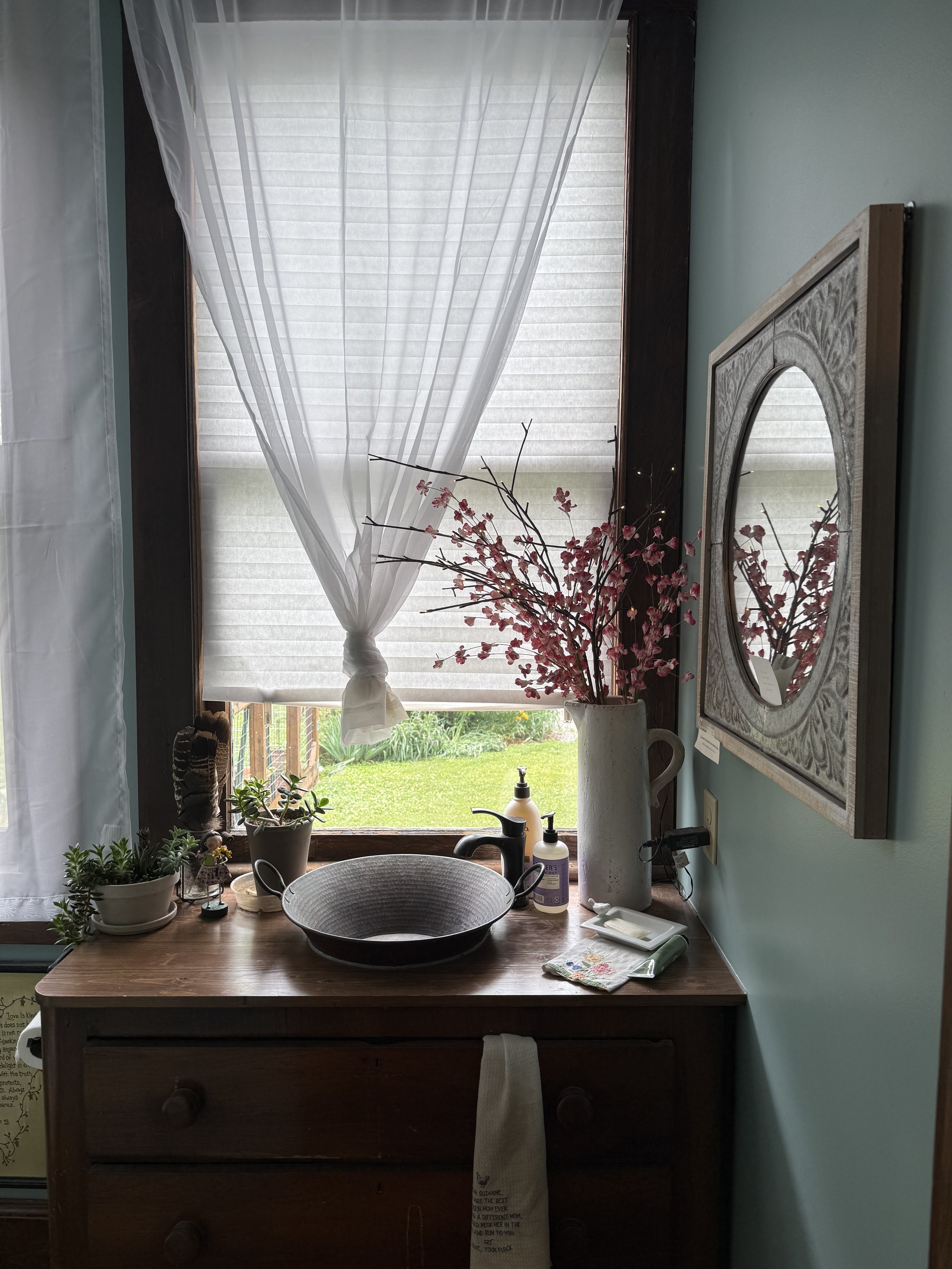 guest bath with thoughtful touches