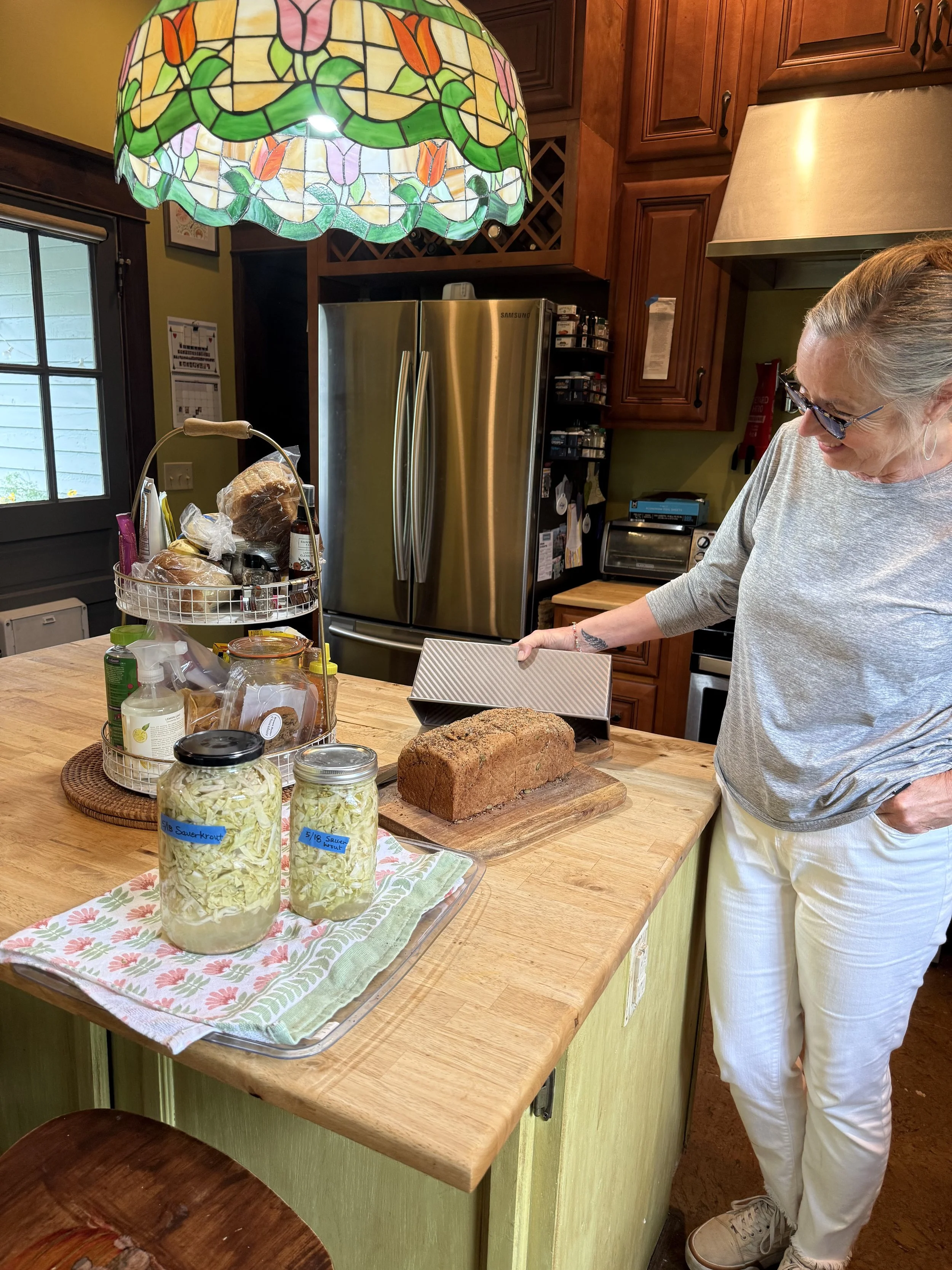suz &amp; some delicious warm bread