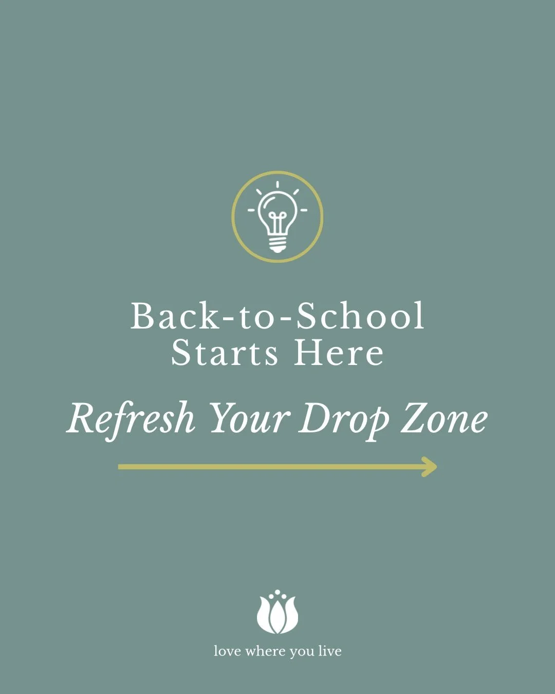 Back-to-school doesn&rsquo;t start on the first day; it starts with the systems you create beforehand. 🎒

One of the easiest places to prepare? Your home&rsquo;s drop zone.

Whether it&rsquo;s a corner of your entryway, a mudroom, or even a small wa