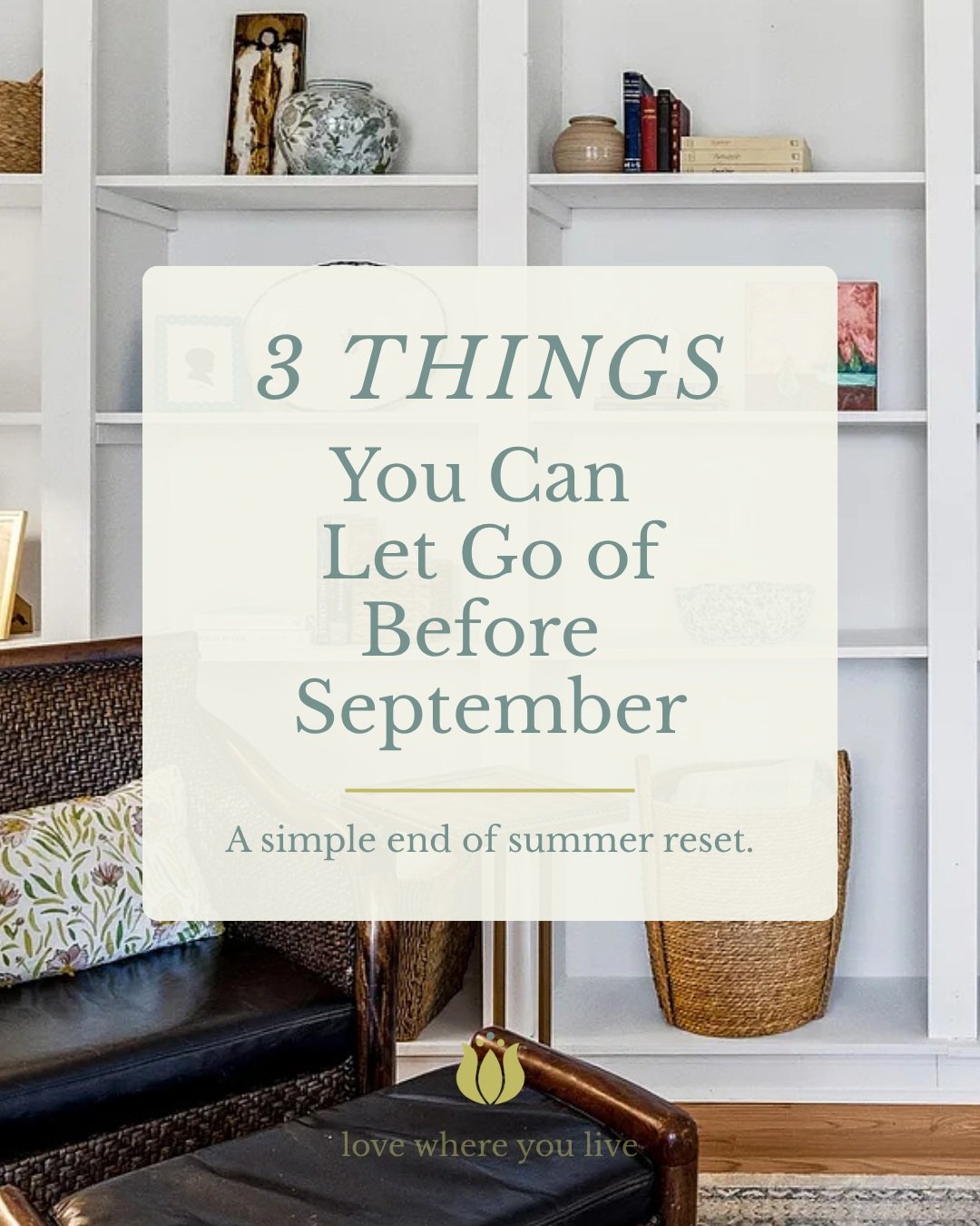You answered, we listened! 

Closets, garages, and pantries were a few of the spaces you told us could use a little attention right now. So, as August comes to a close, we&rsquo;re starting small.

A few small changes can make room for what you actua