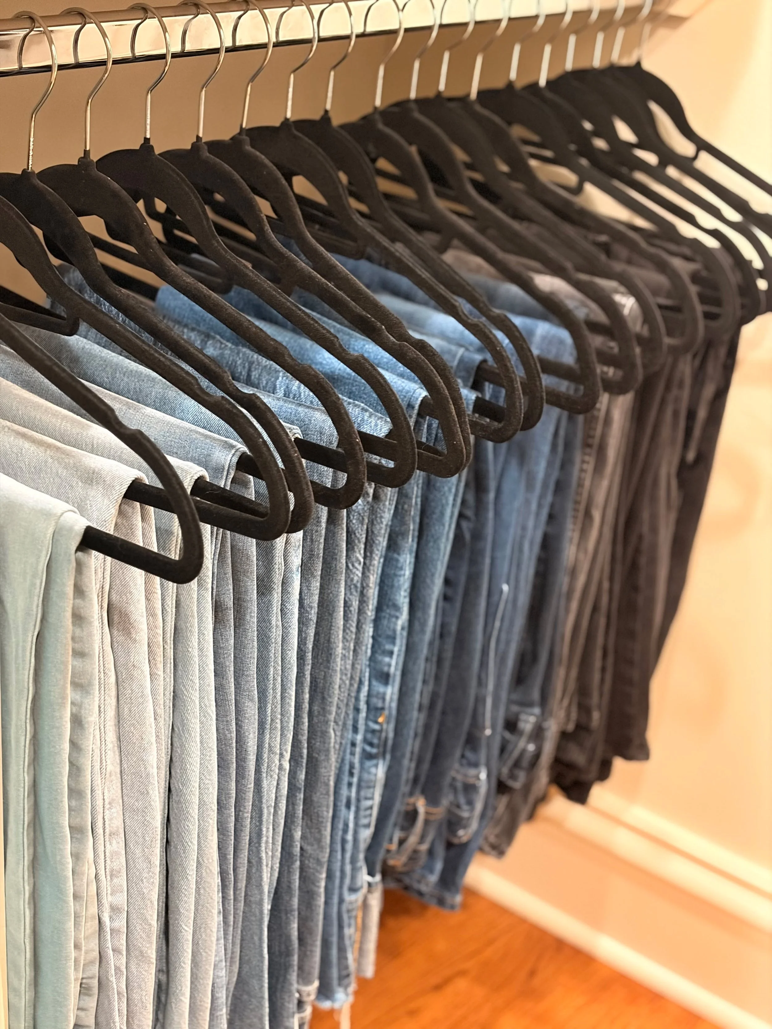 One of our favorite things as organizers is looking back at photos of spaces we've worked on!

One of our team members came across this closet in her camera roll, and we couldn't help but admire it all over again. It's the little things!