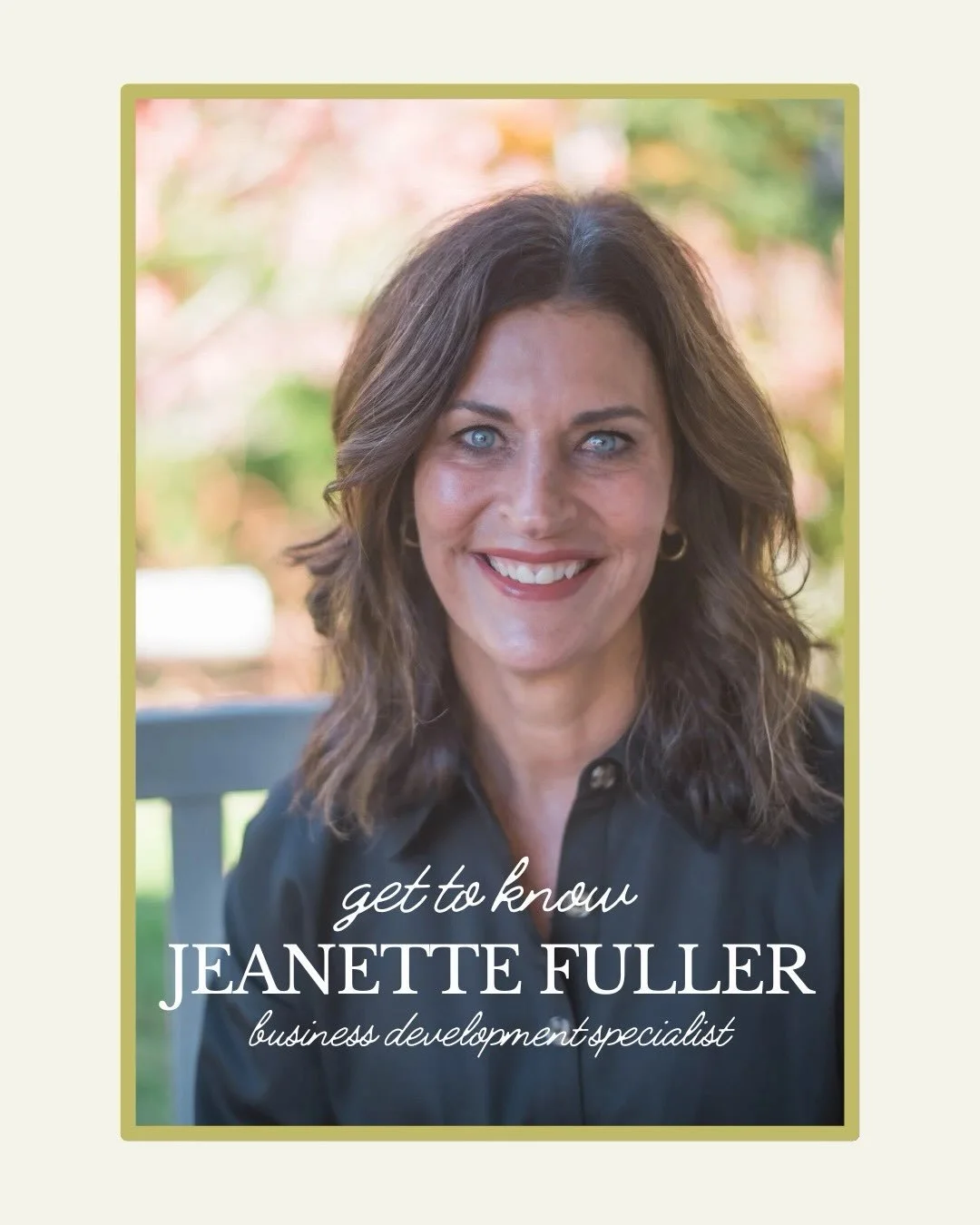 Get to know a little bit about Jeanette! 🤍

As our Business Development Specialist, Jeanette is such a wonderful part of the Help You Dwell team!

Swipe to learn a few fun facts about her, from her favorite Knoxville spot to what she loves outside o