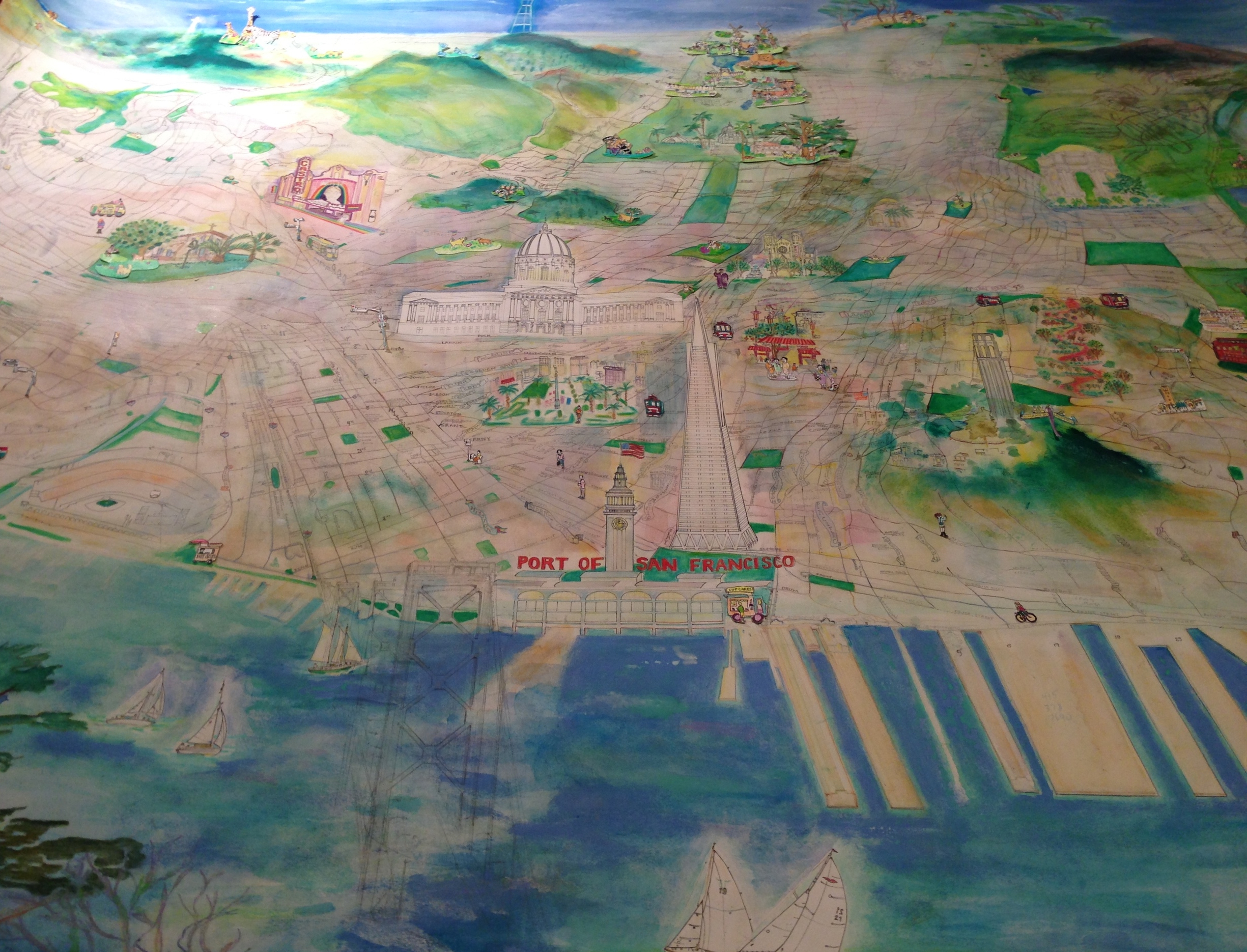 San Francisco Landmarks and Parks Map
