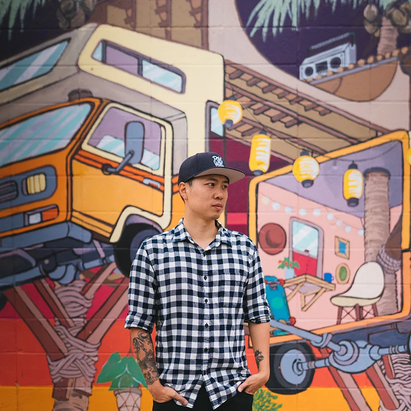   Jasper Wong  Artist, illustrator, and curator. Jasper is the creator and lead director of POW! WOW! HAWAI‘I, which is a non-profit organization of contemporary artists committed to community enrichment through the creation of art outreach programs,