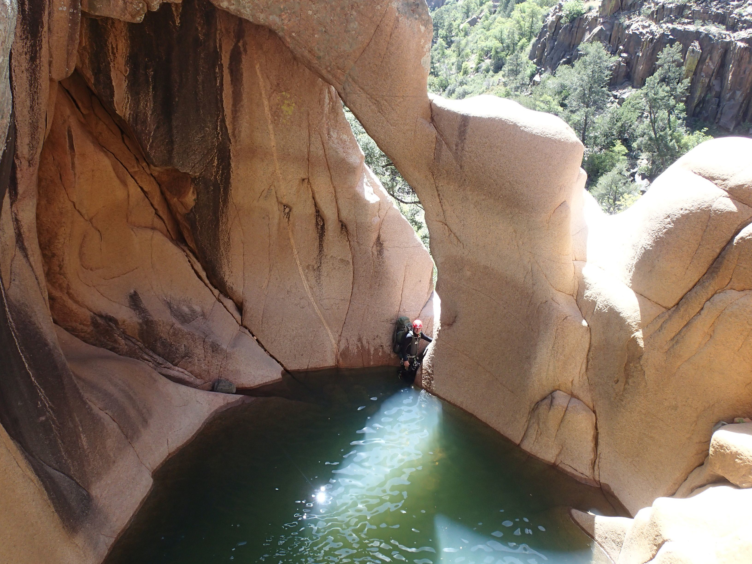 Salome Creek (Grotto Pool) Canyon - Canyoneering, AZ