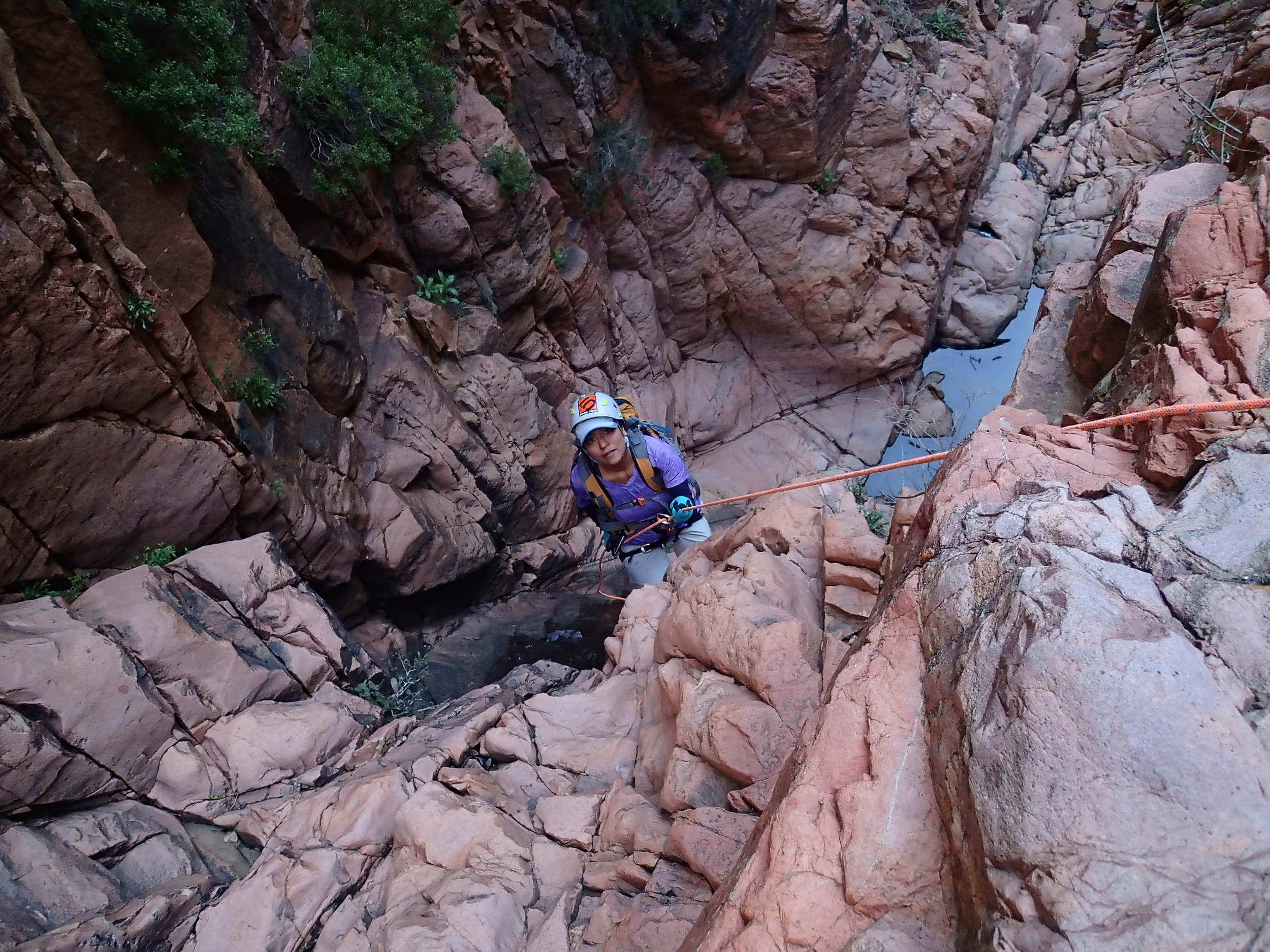 Waterslides Canyon, AZ - On Rope Canyoneering