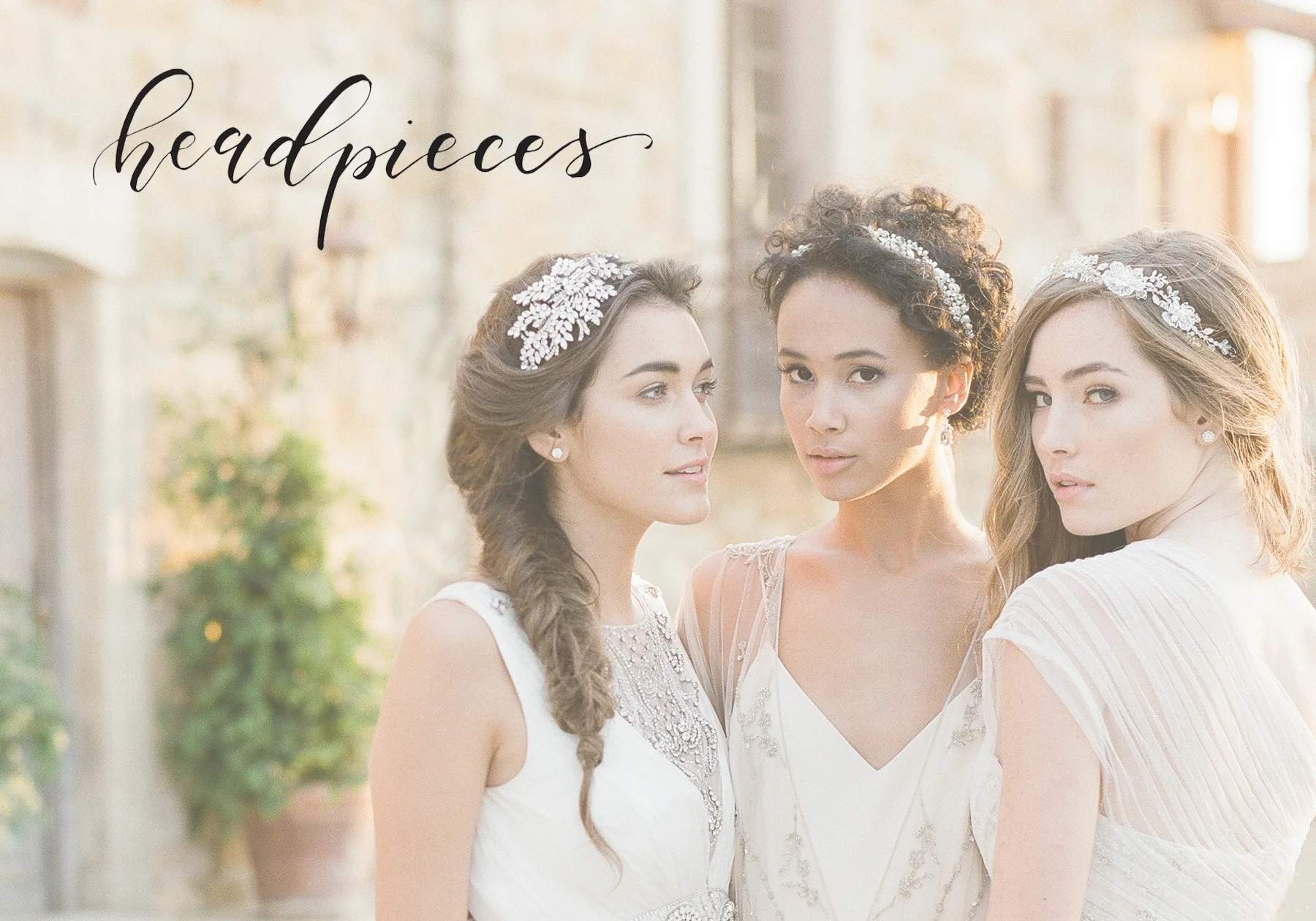 Bel aire head piece style 6769 Bel Aire Bridal Headpiece 6551 - Garland tie headpiece with  main image 3