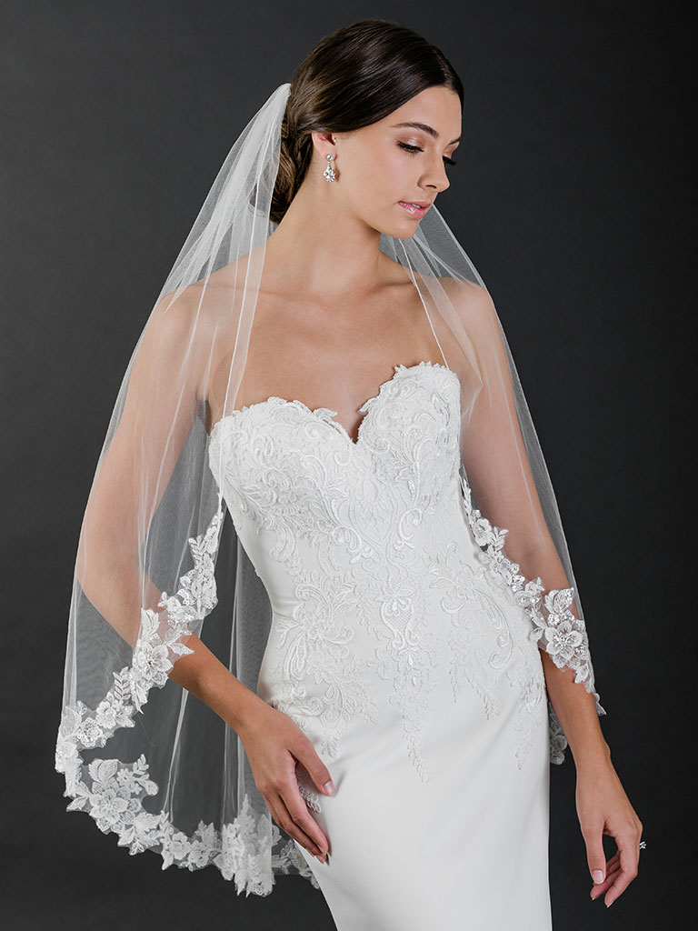 Size 60 Bel Aire V7711 Ivory Veil – Bridal Sense
