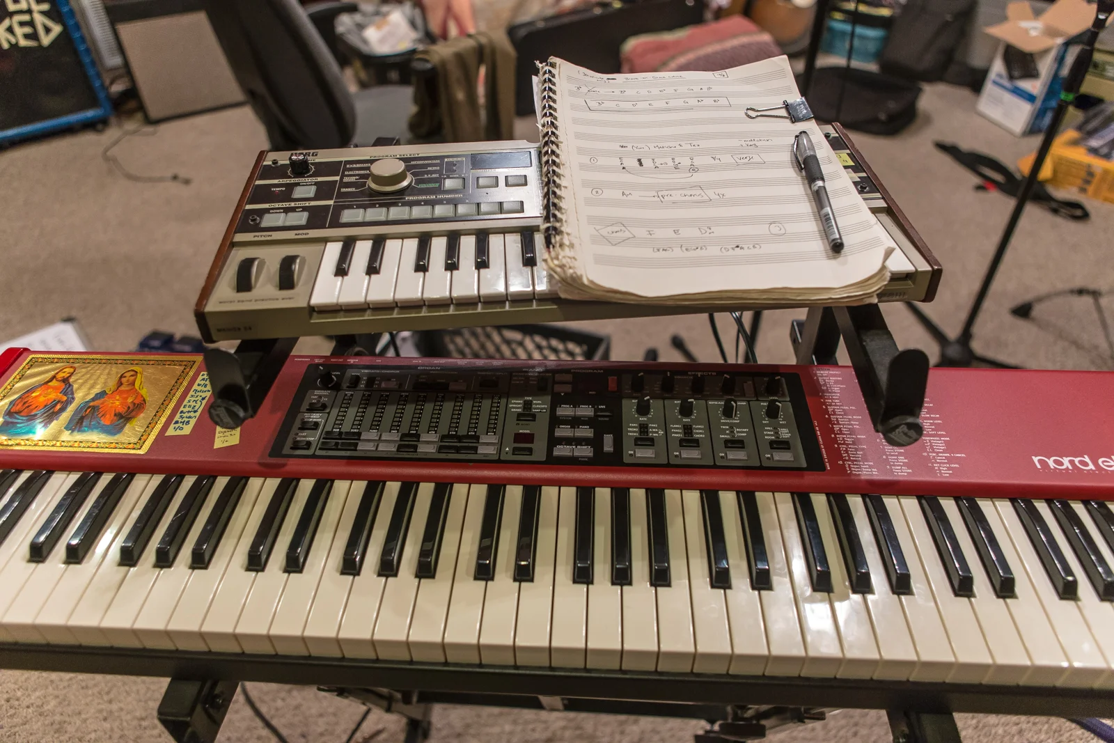 Borrisokane's practice space in South Austin.