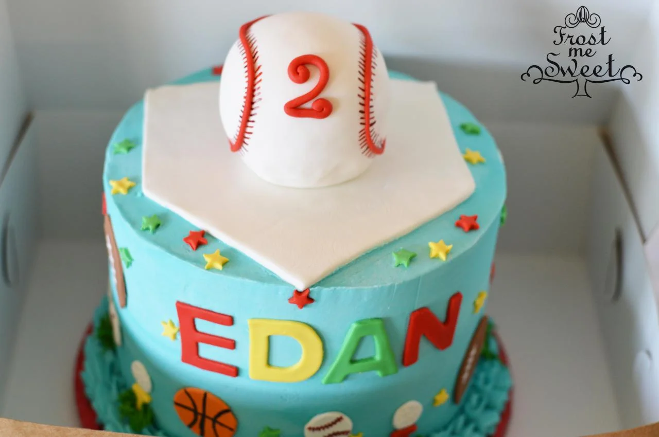 Sports balls cake