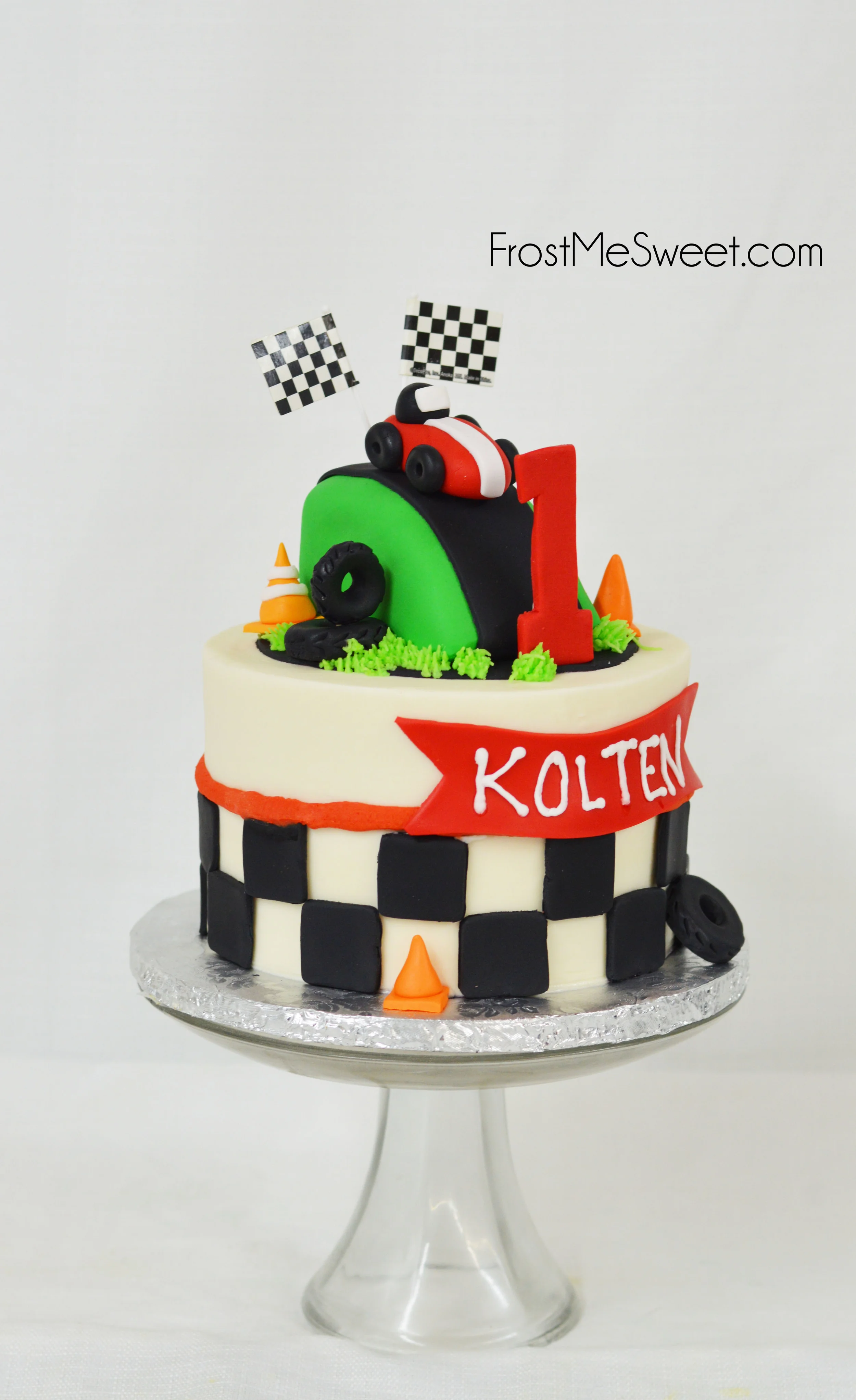 Race car cake