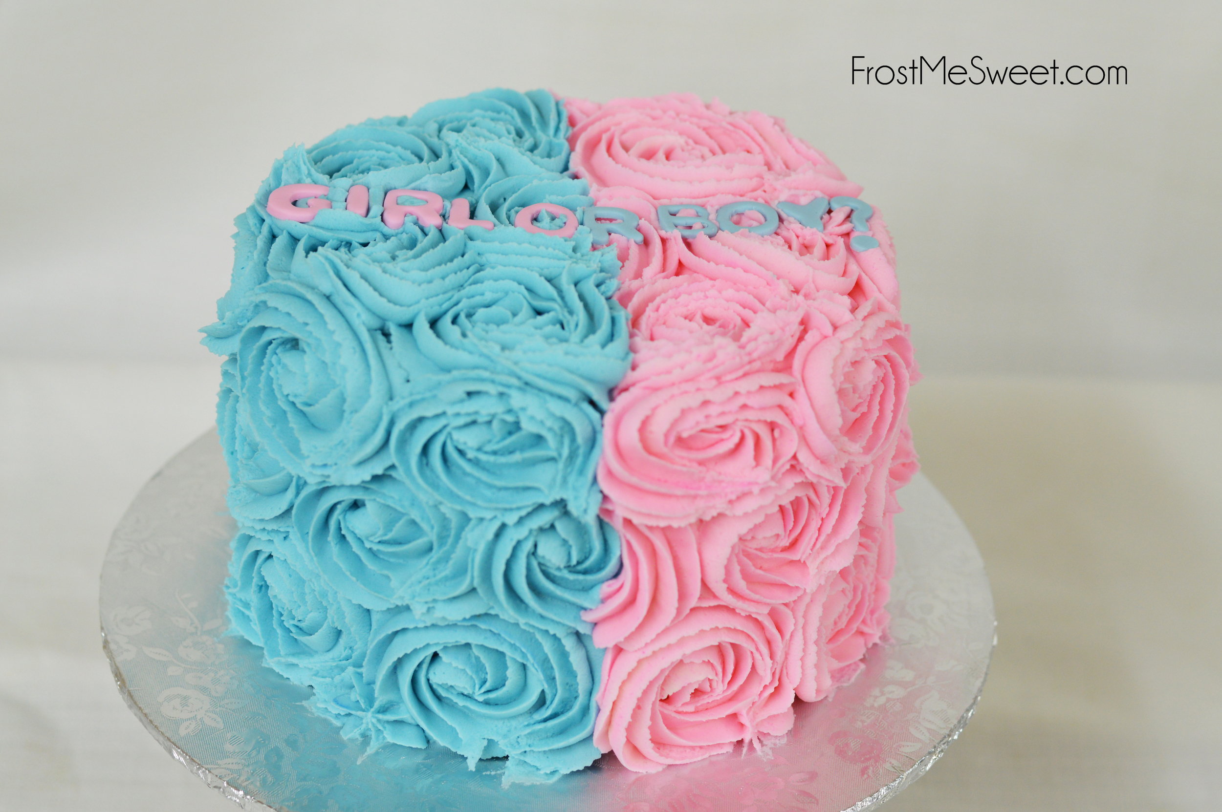 Gender reveal cake