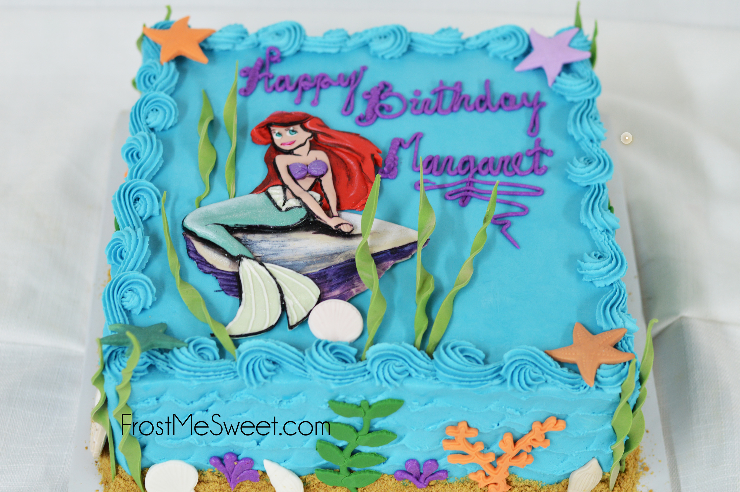The Little Mermaid Ariel cake