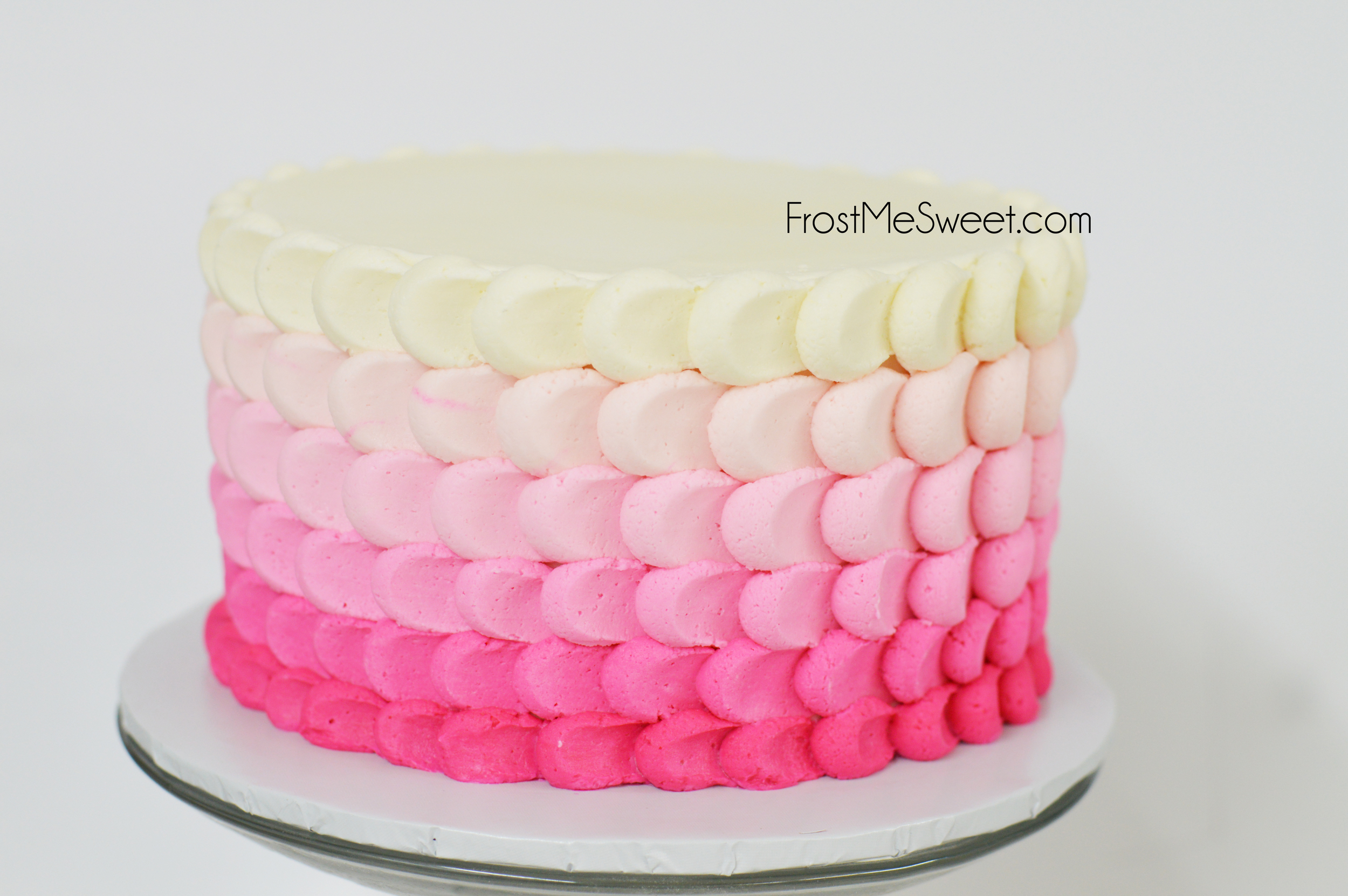 Pink ombre cake