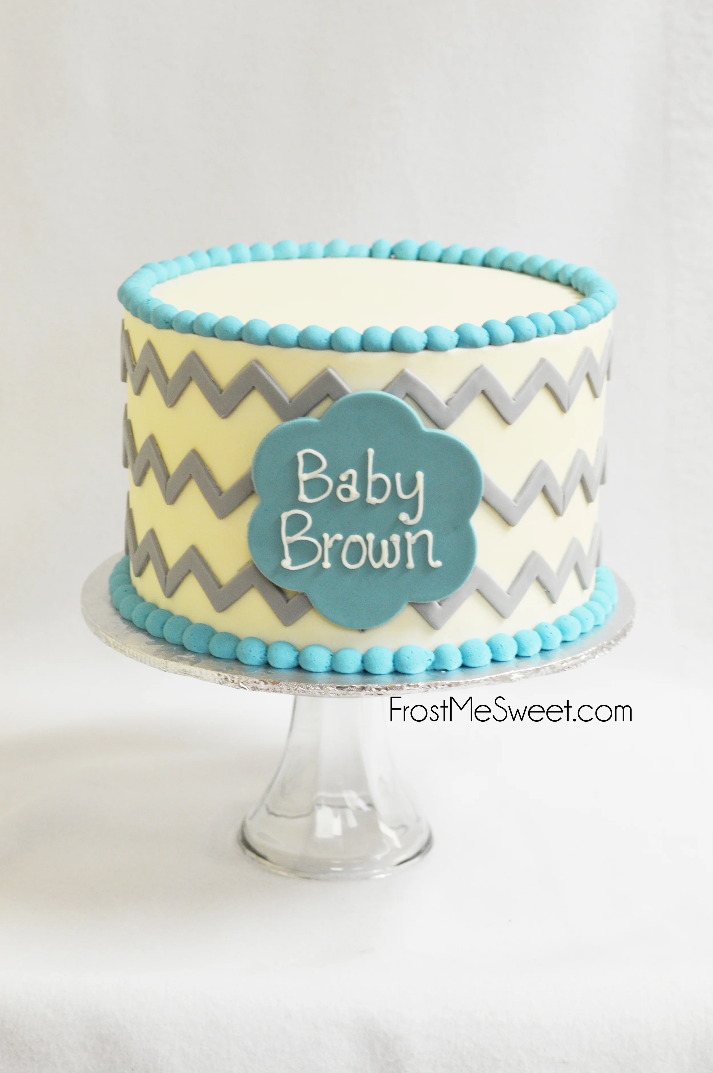 Chevron baby Shower Ckae