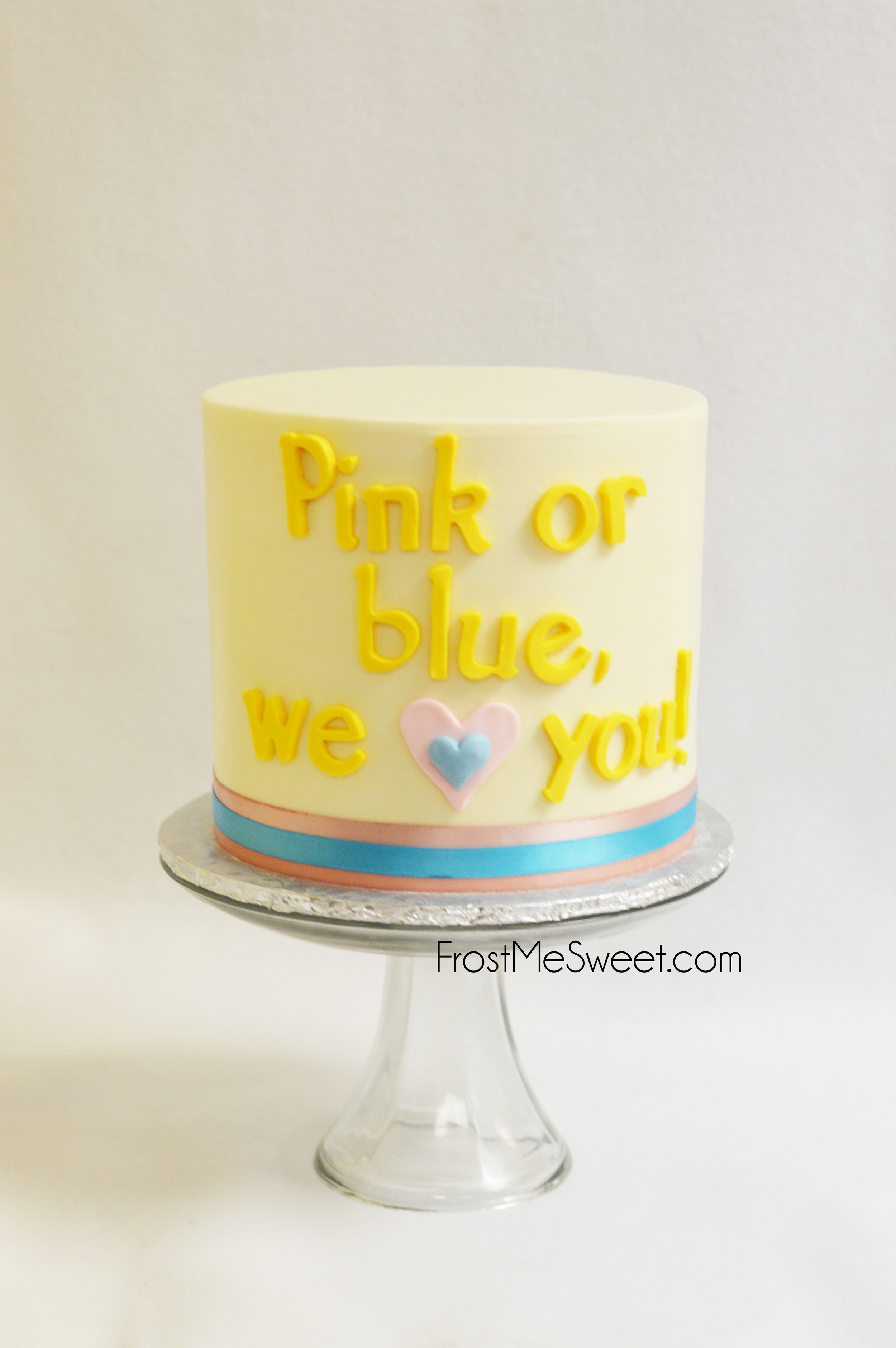 Gender reveal cake