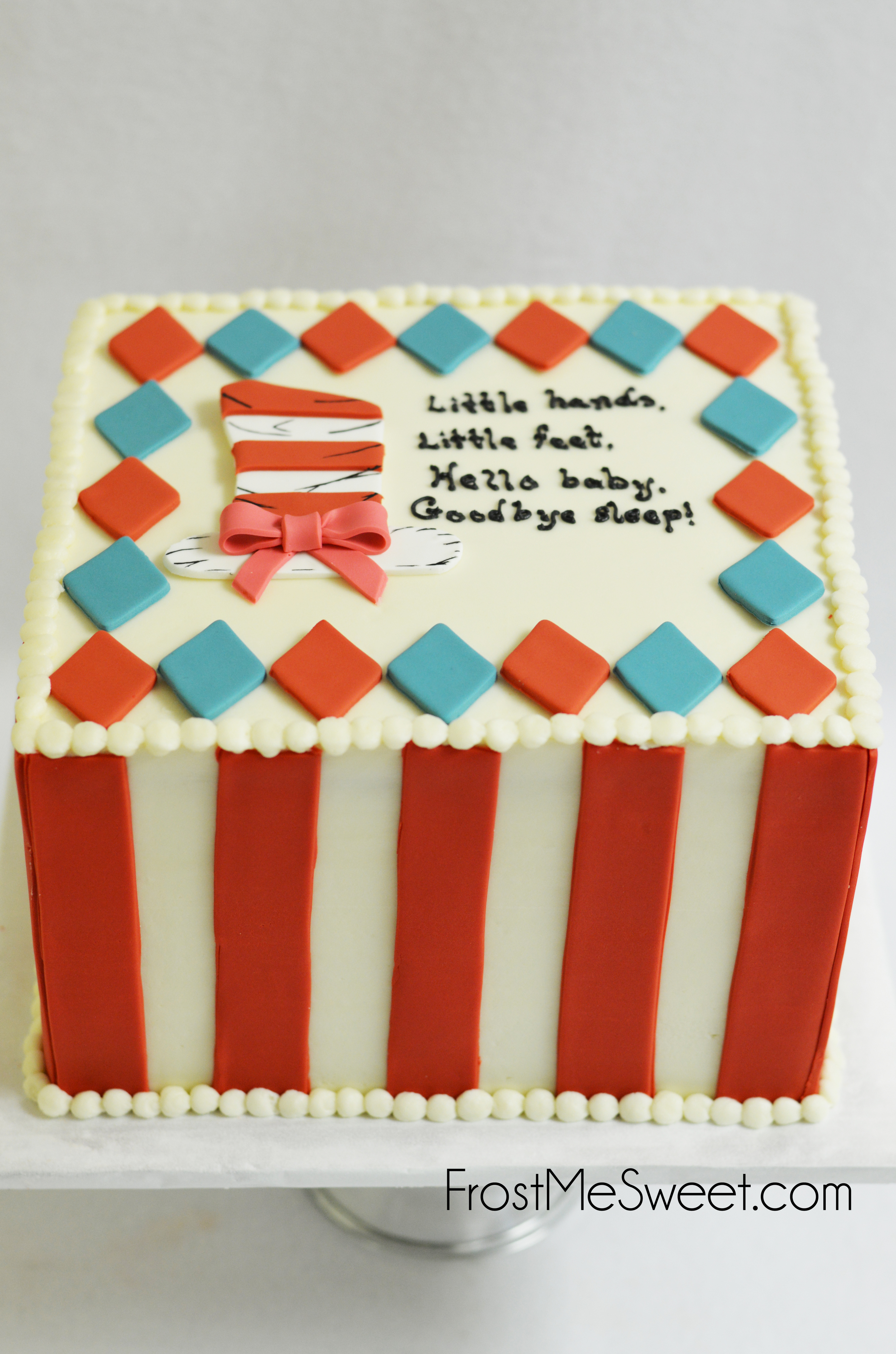 Dr Seuss Baby Shower cake