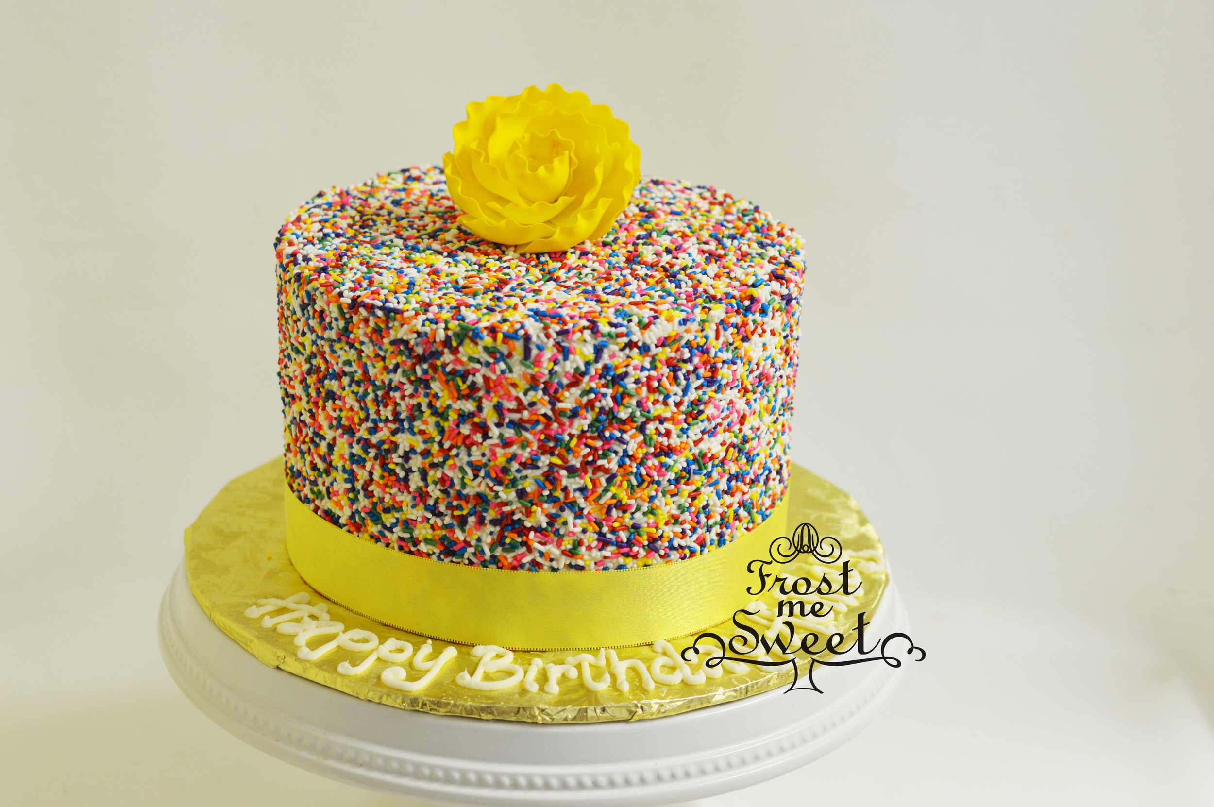 Confetti sprinkle cake
