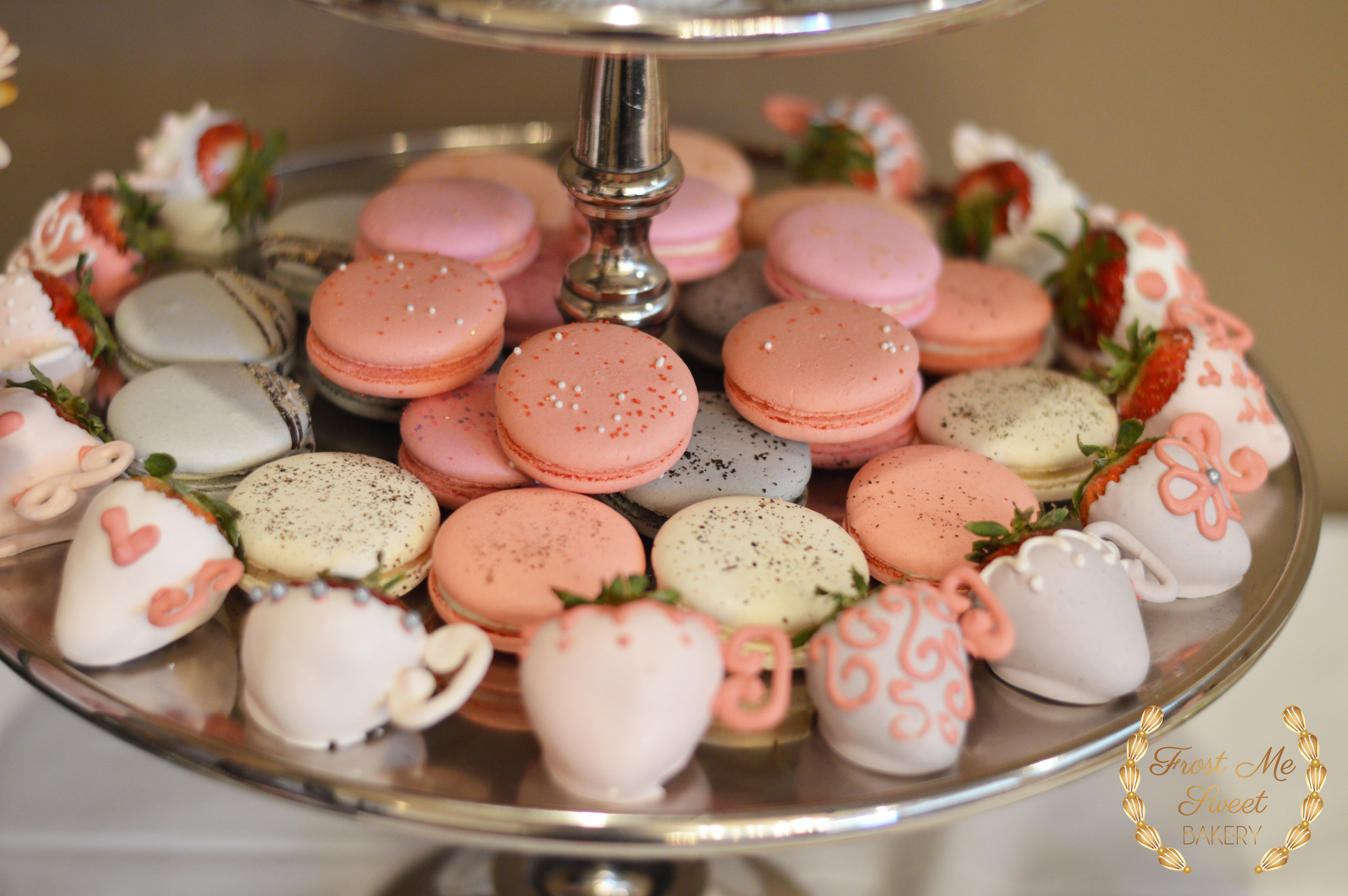 chocolate dipped strawberries & macarons.jpg