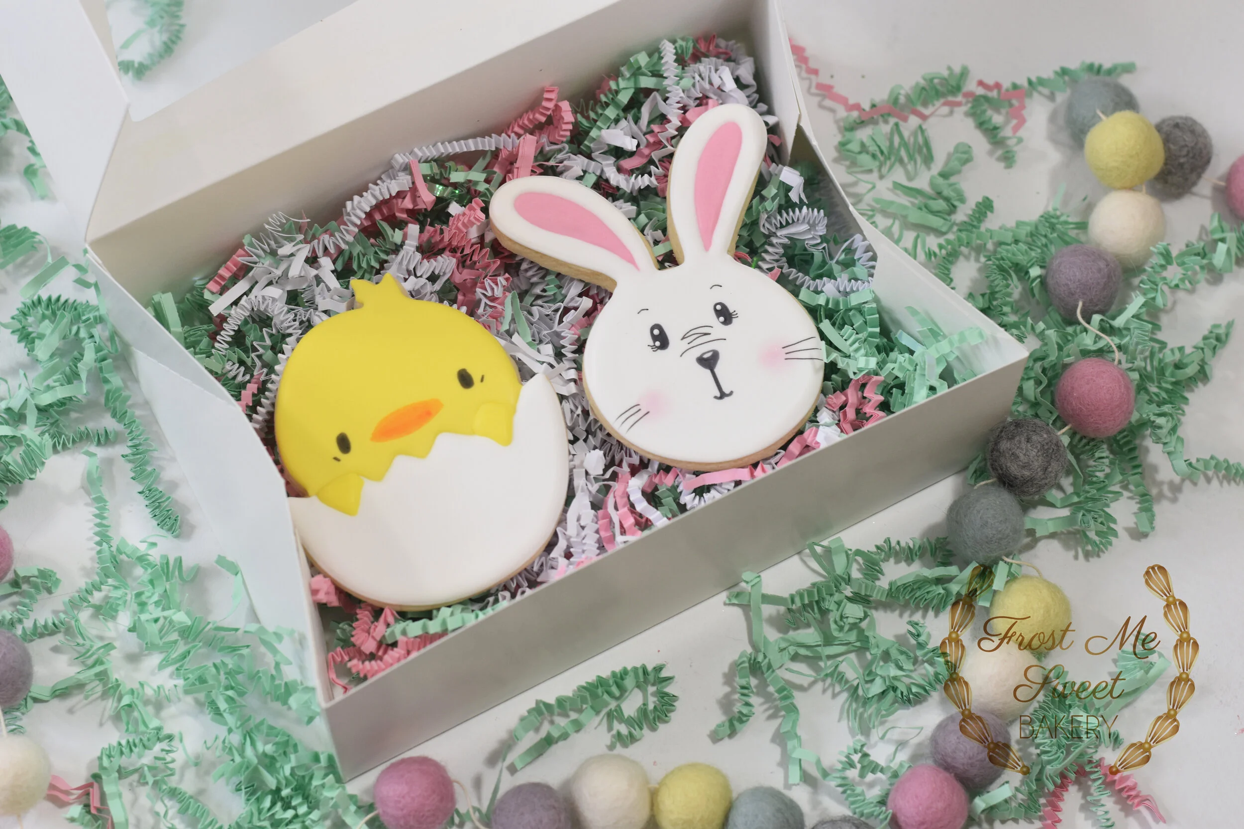 Easter bunny & chick cookie Set.jpg