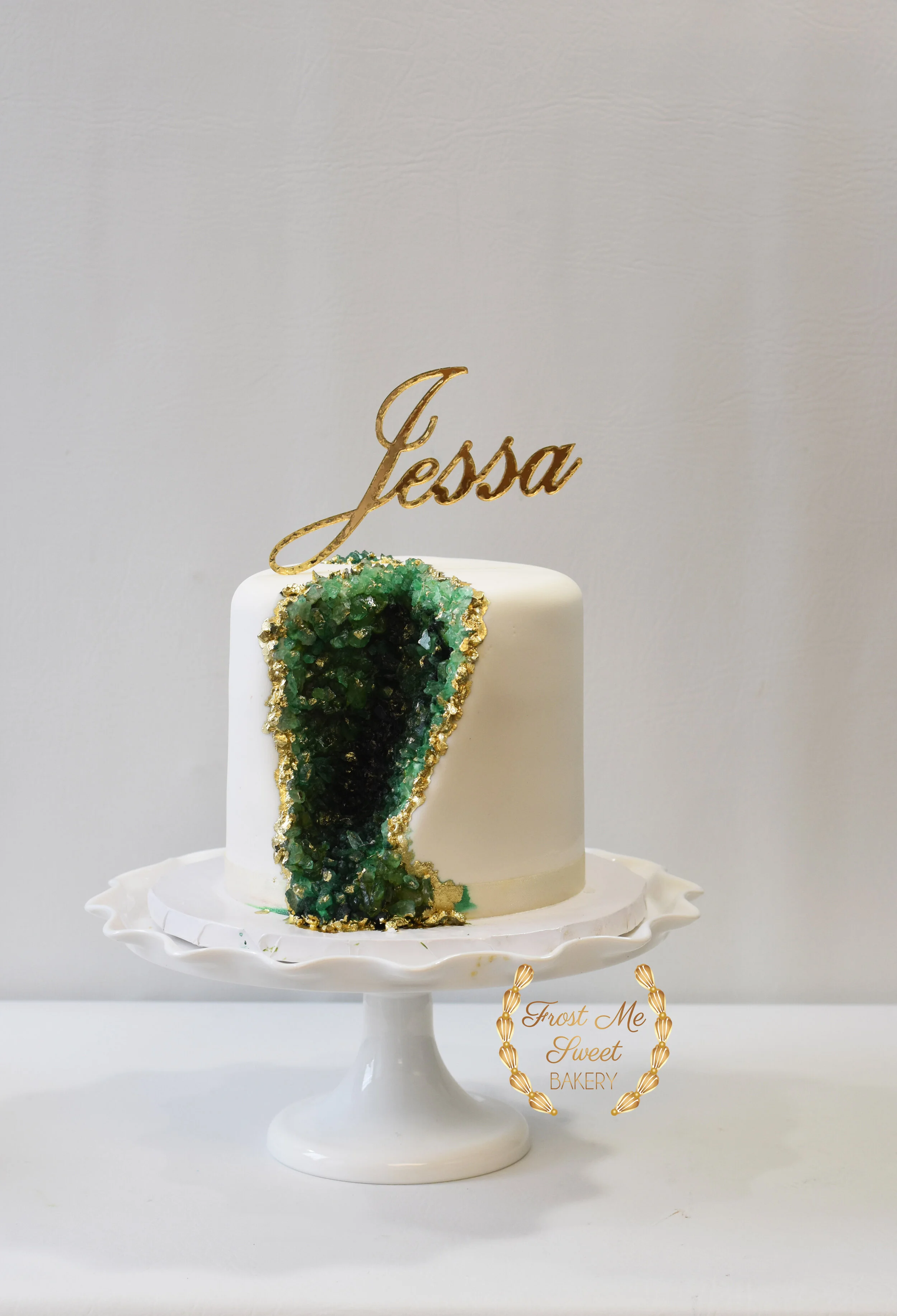 green geode with gold mirror topper.jpg