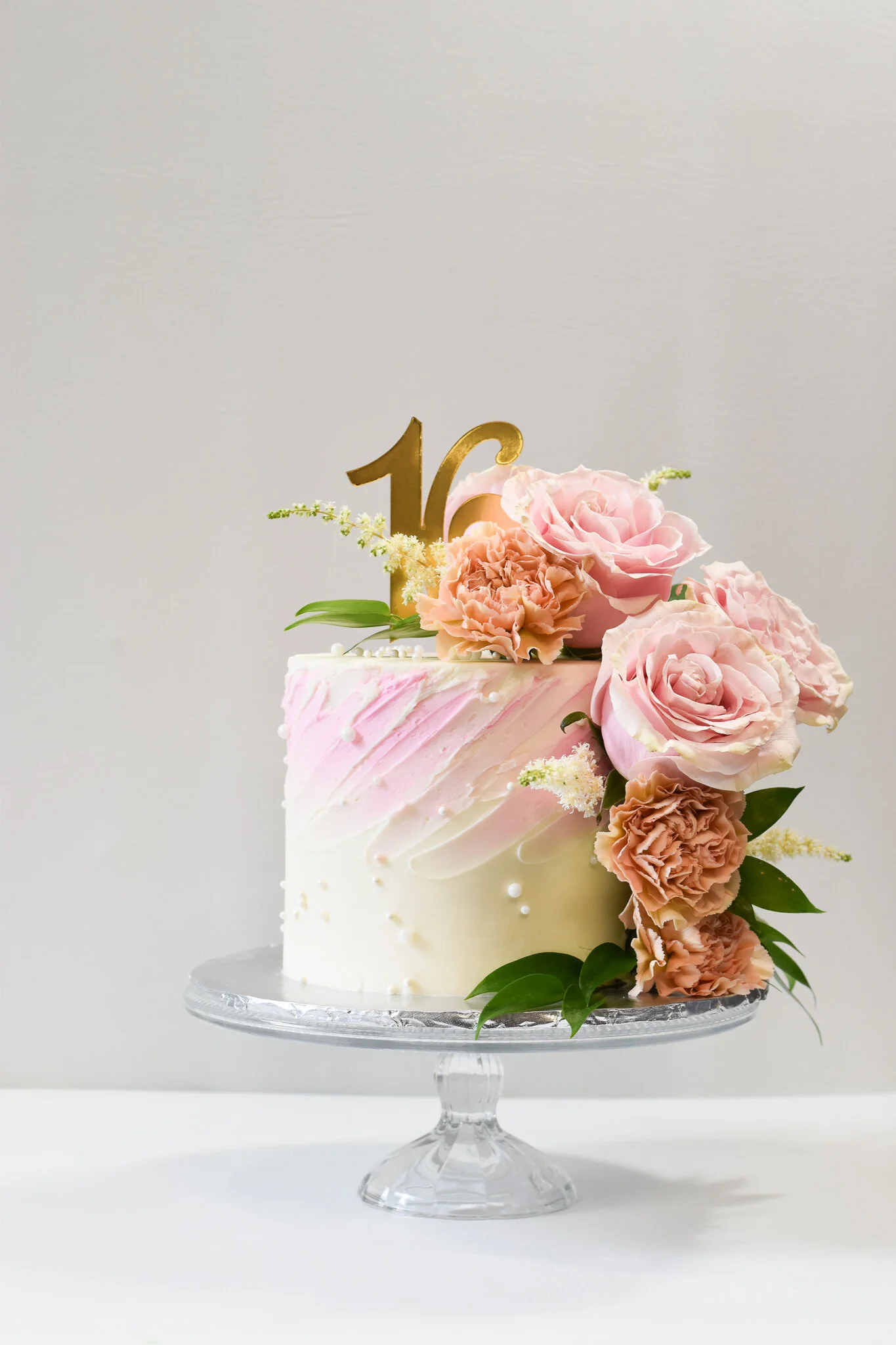 pink and white ombre texture with fresh flowers and acrylic topper.jpg