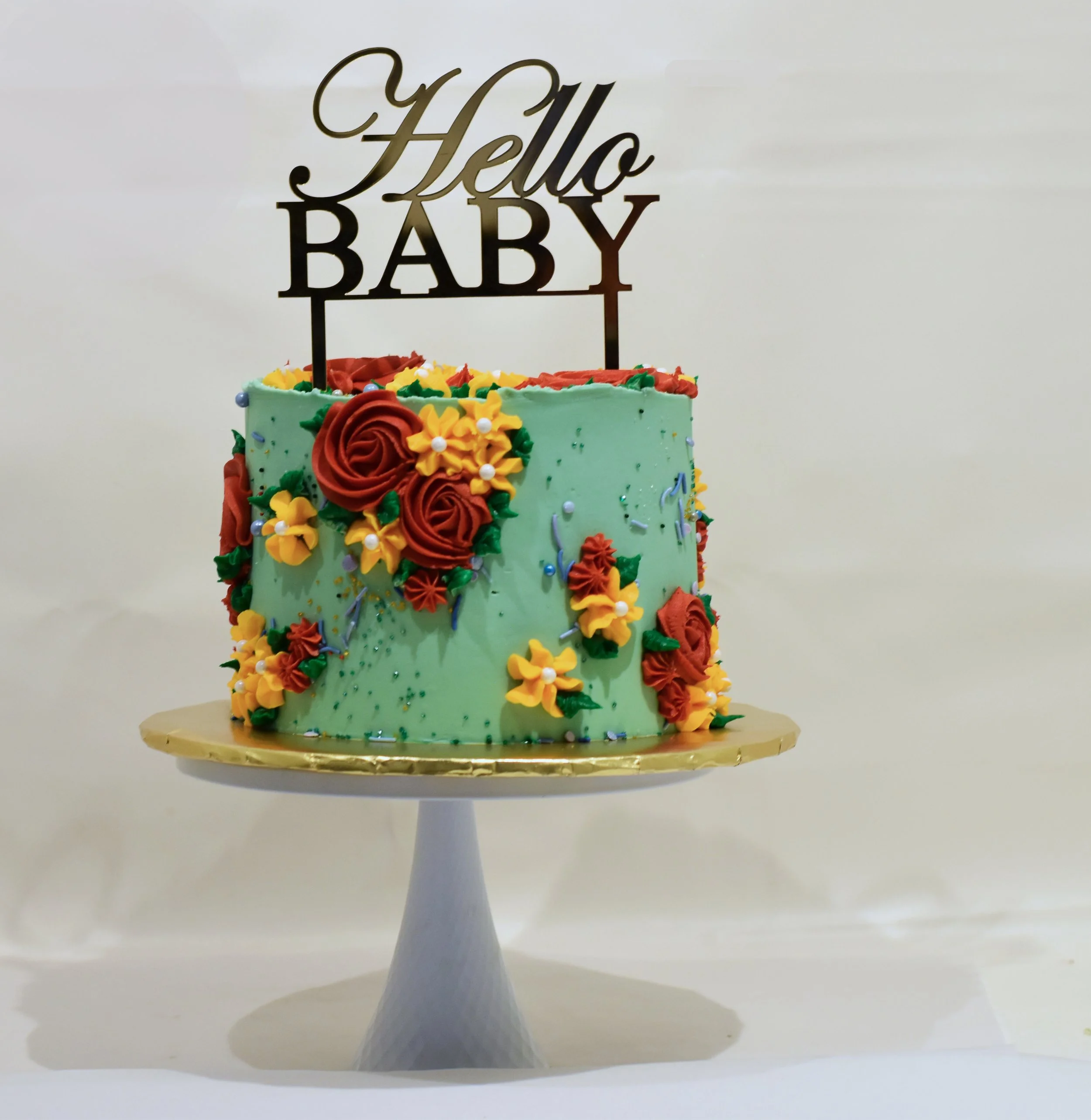 Buttercream Garden Cake