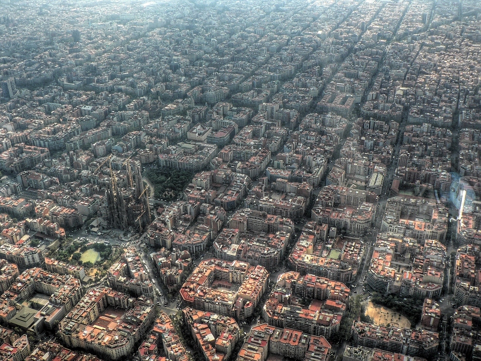 Barcelona, Spain Looks like this city was well thought out. ( via )