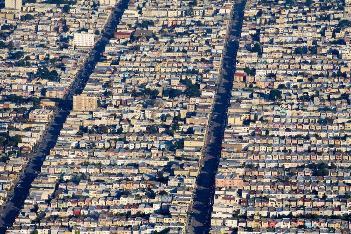 San Francisco, CA Neat and tidy rows upon rows of pricey homes. ( via )