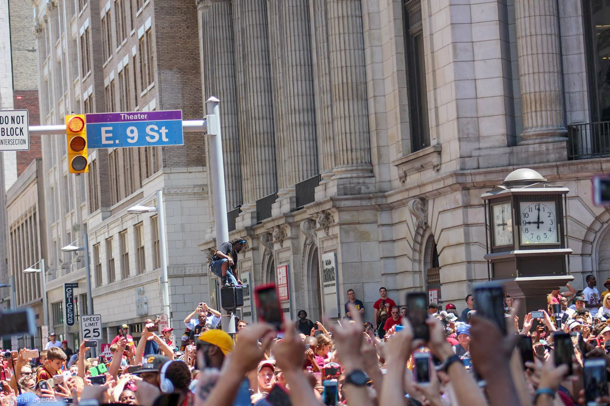 Everyone is just trying capture history of this Cavs Championship parade