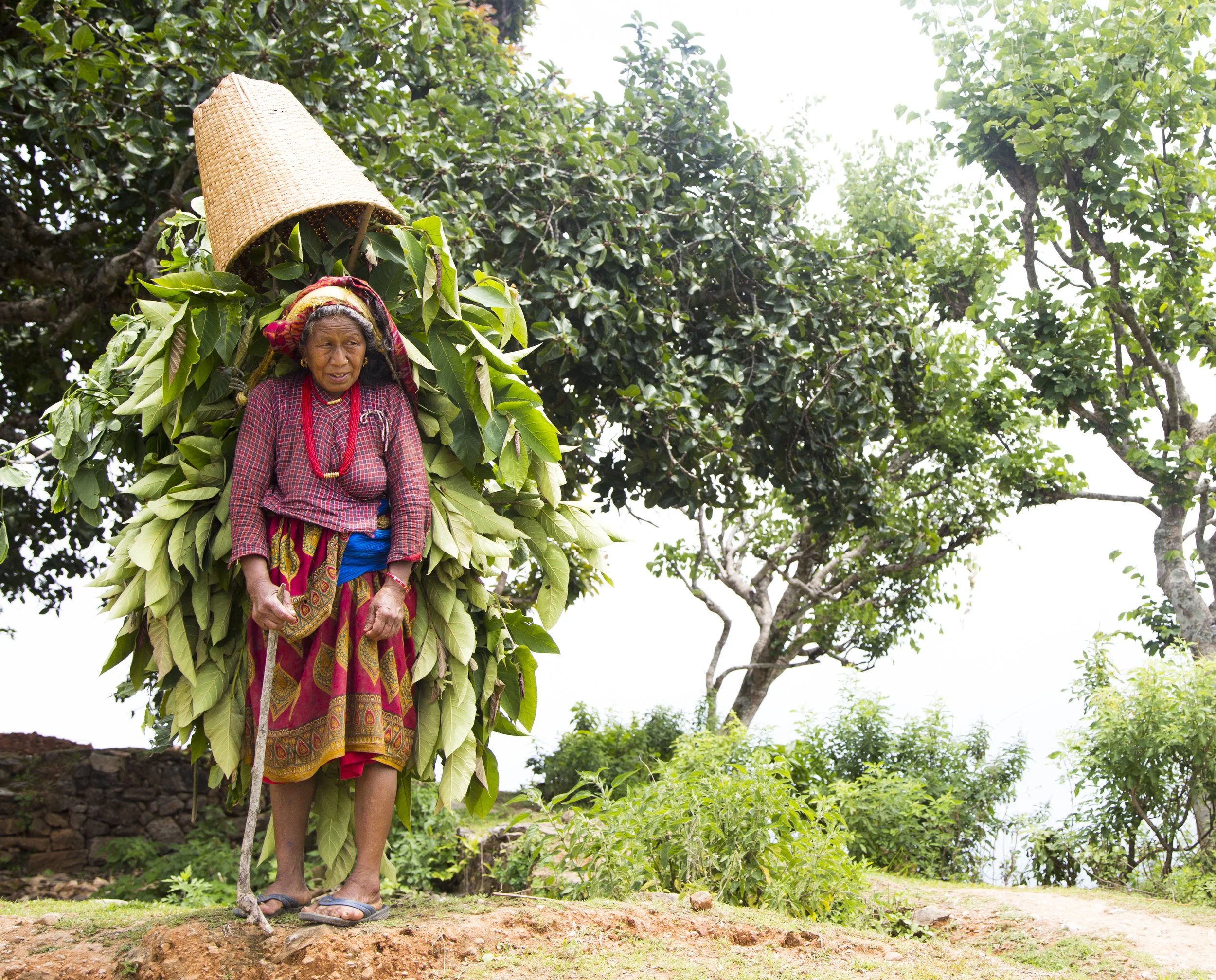 A woman in the Dolakha district in Nepal.