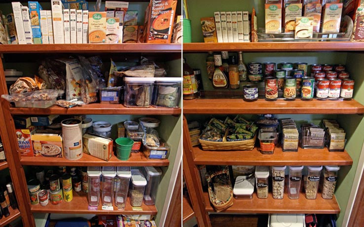 Before &amp; After - Pantry Organization