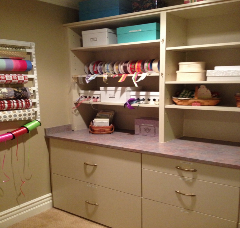 Craft room and office makeover for storage solutions - Wilshire