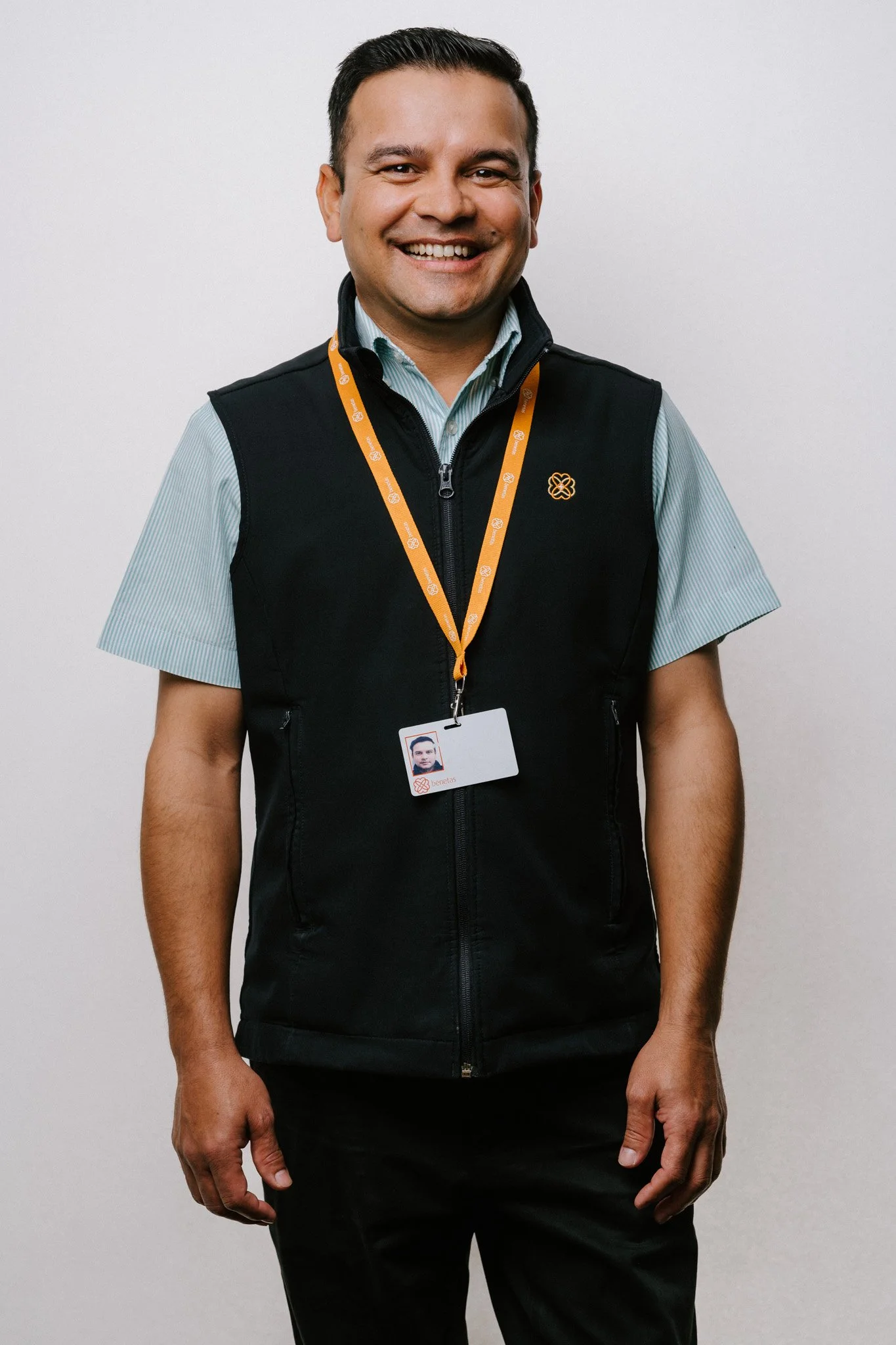 // warm staff portraits for benetas aged care //
