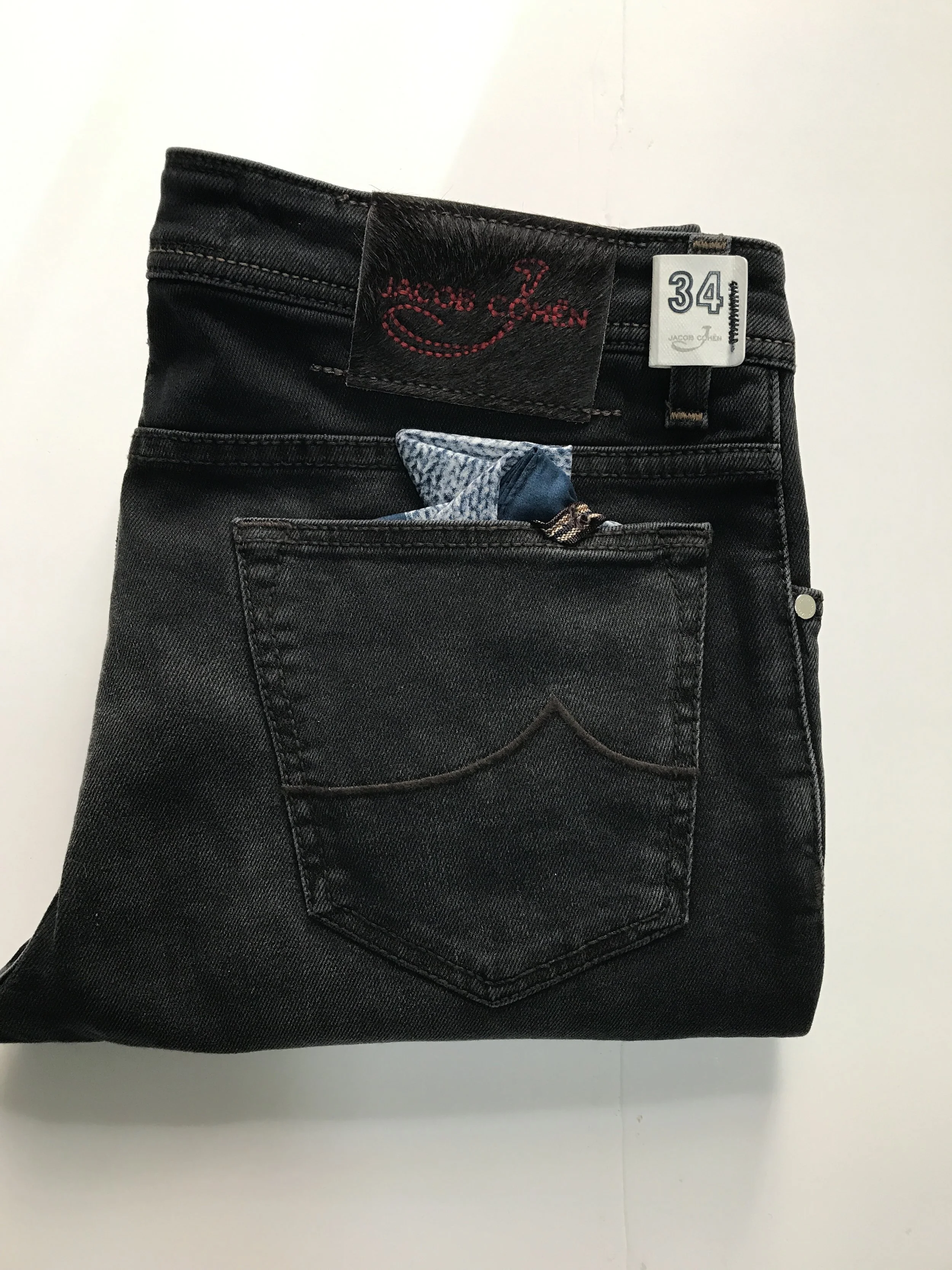 Jacob Cohen Black Italian Luxury Jean