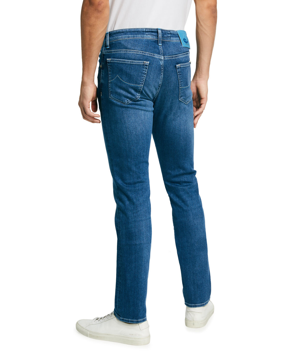 Jacob Cohen Men's Slim-Fit Jeans with Contrast Stitching