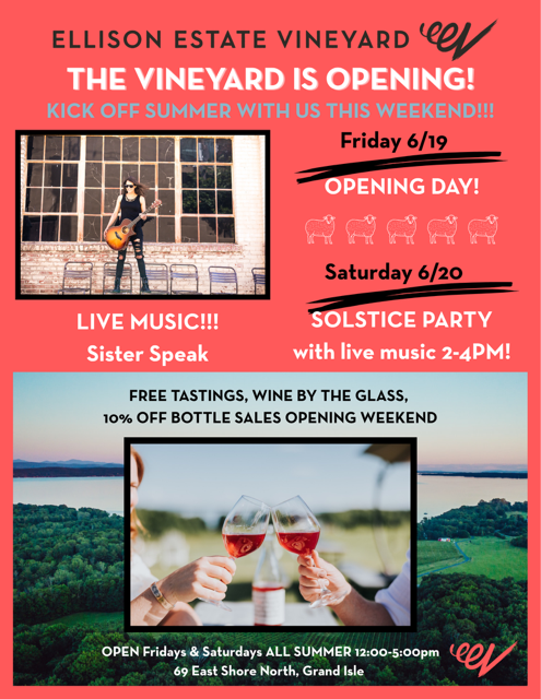 Ellison Estate Vineyard opening weekend