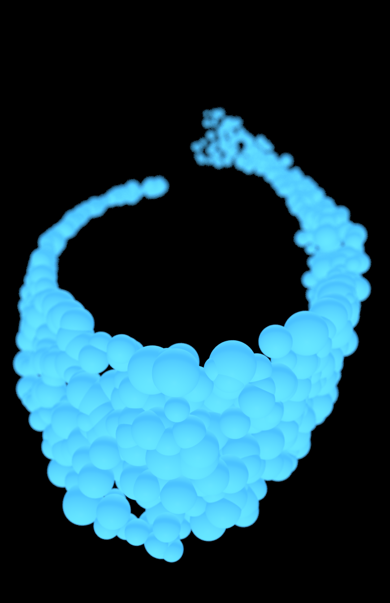   Cover &nbsp;utilizes particle effects to create abstract designs for a poster. 